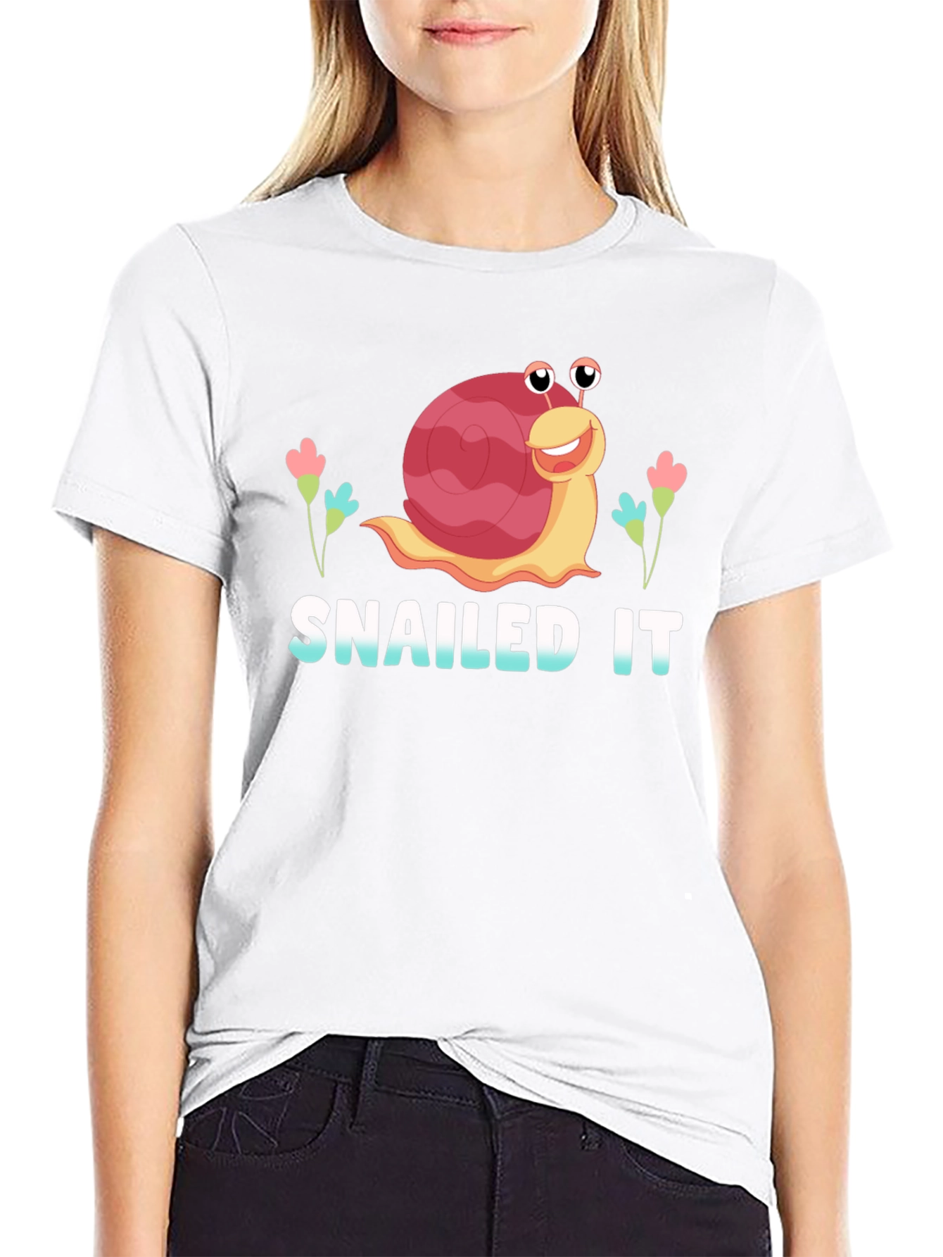 Snailed It! Funny Snail Graphic T-Shirt
