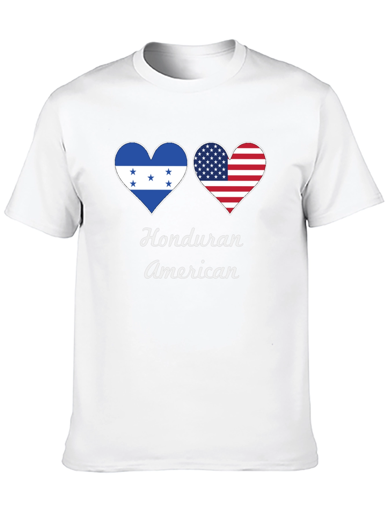 Honduran American Heart Flag T-Shirt
