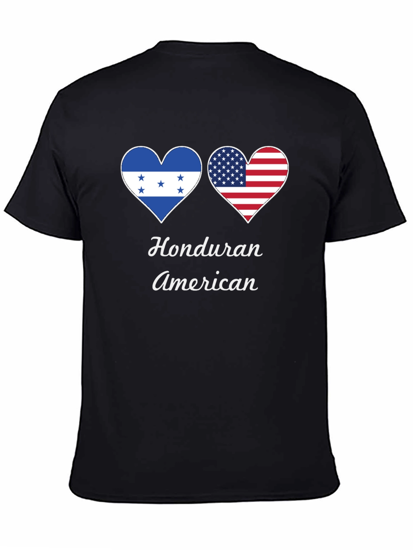 Honduran American Heart Flag T-Shirt