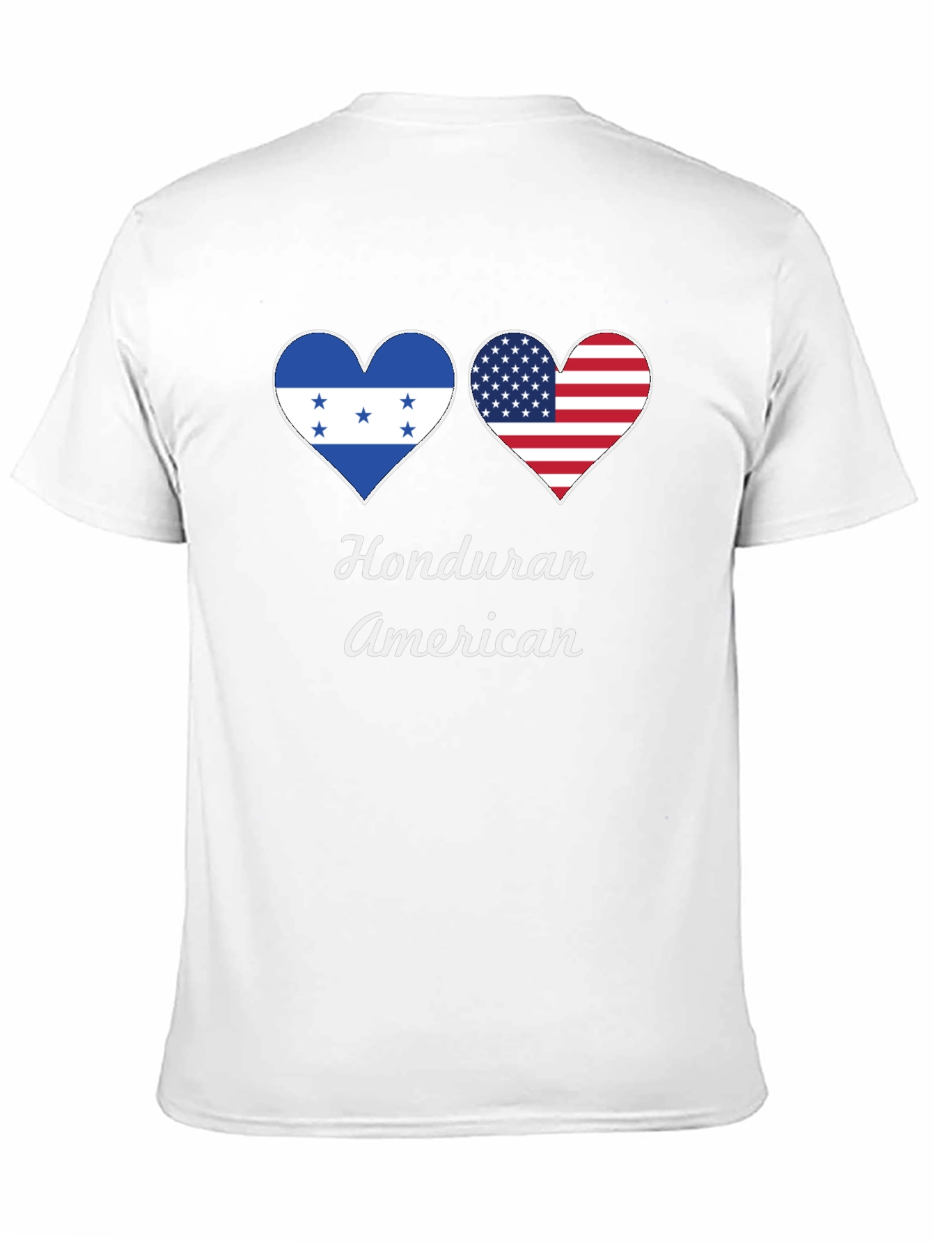 Honduran American Heart Flag T-Shirt