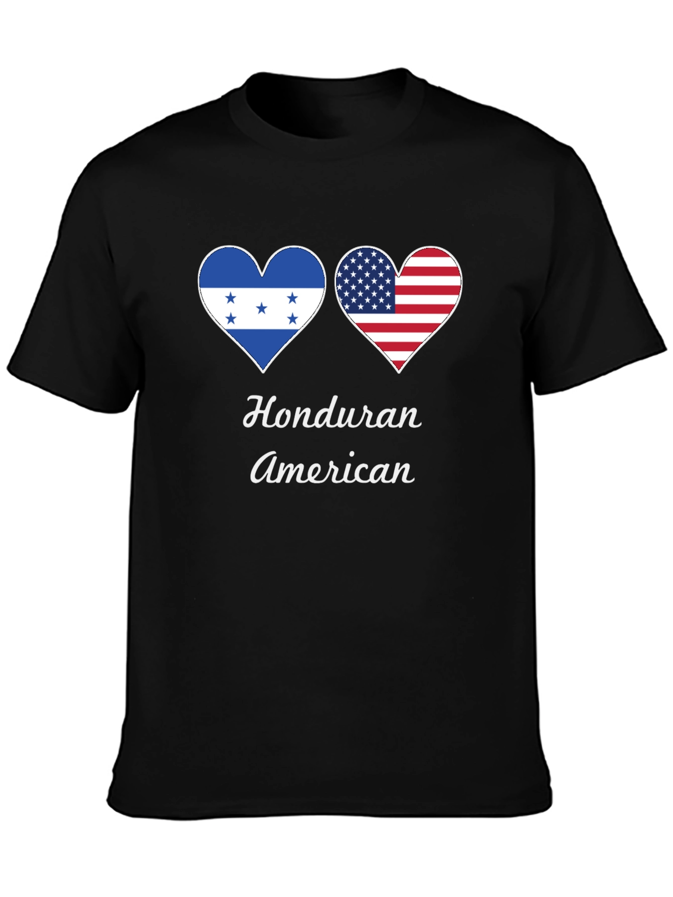 Honduran American Heart Flag T-Shirt