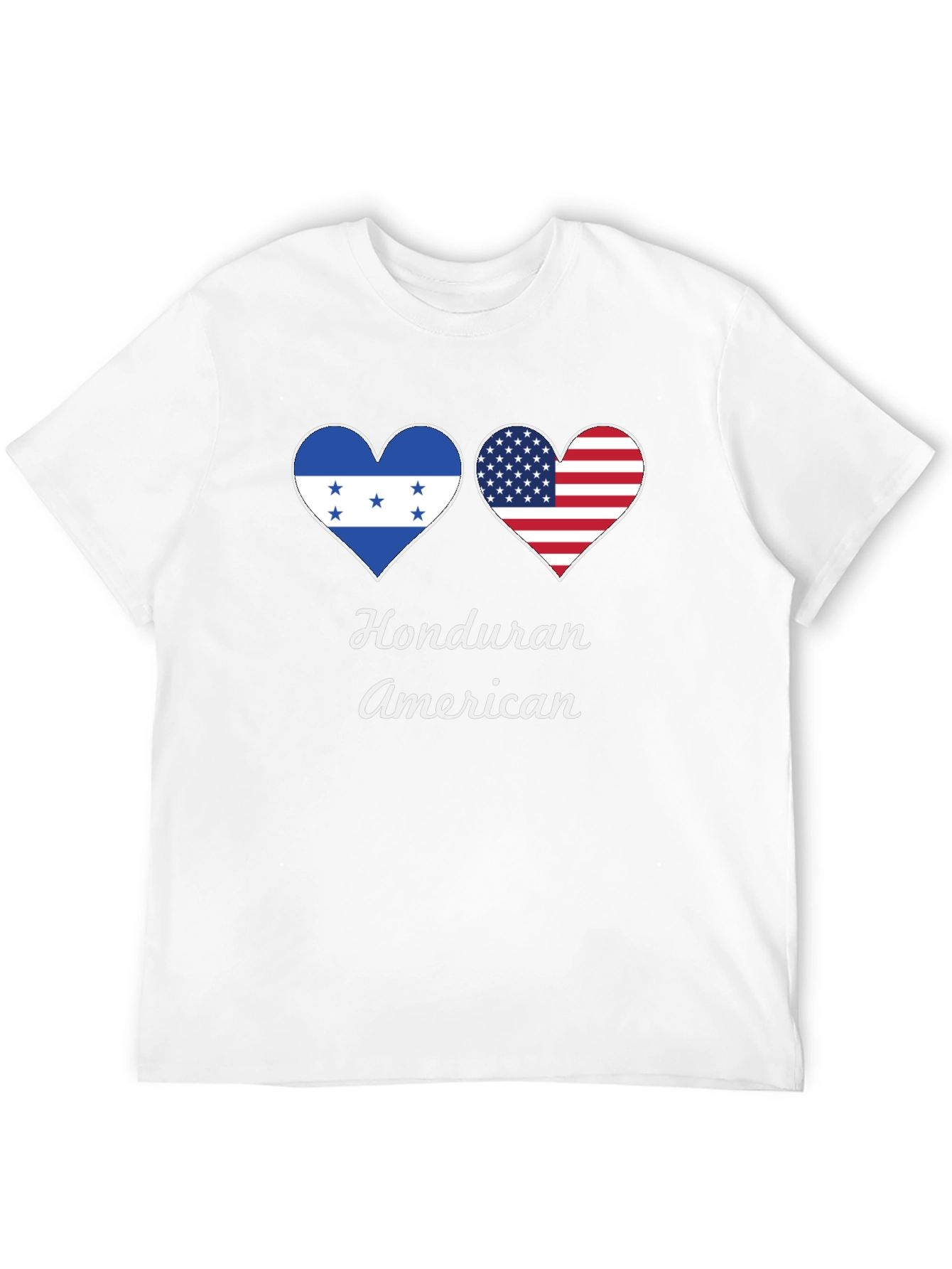Honduran American Heart Flag T-Shirt
