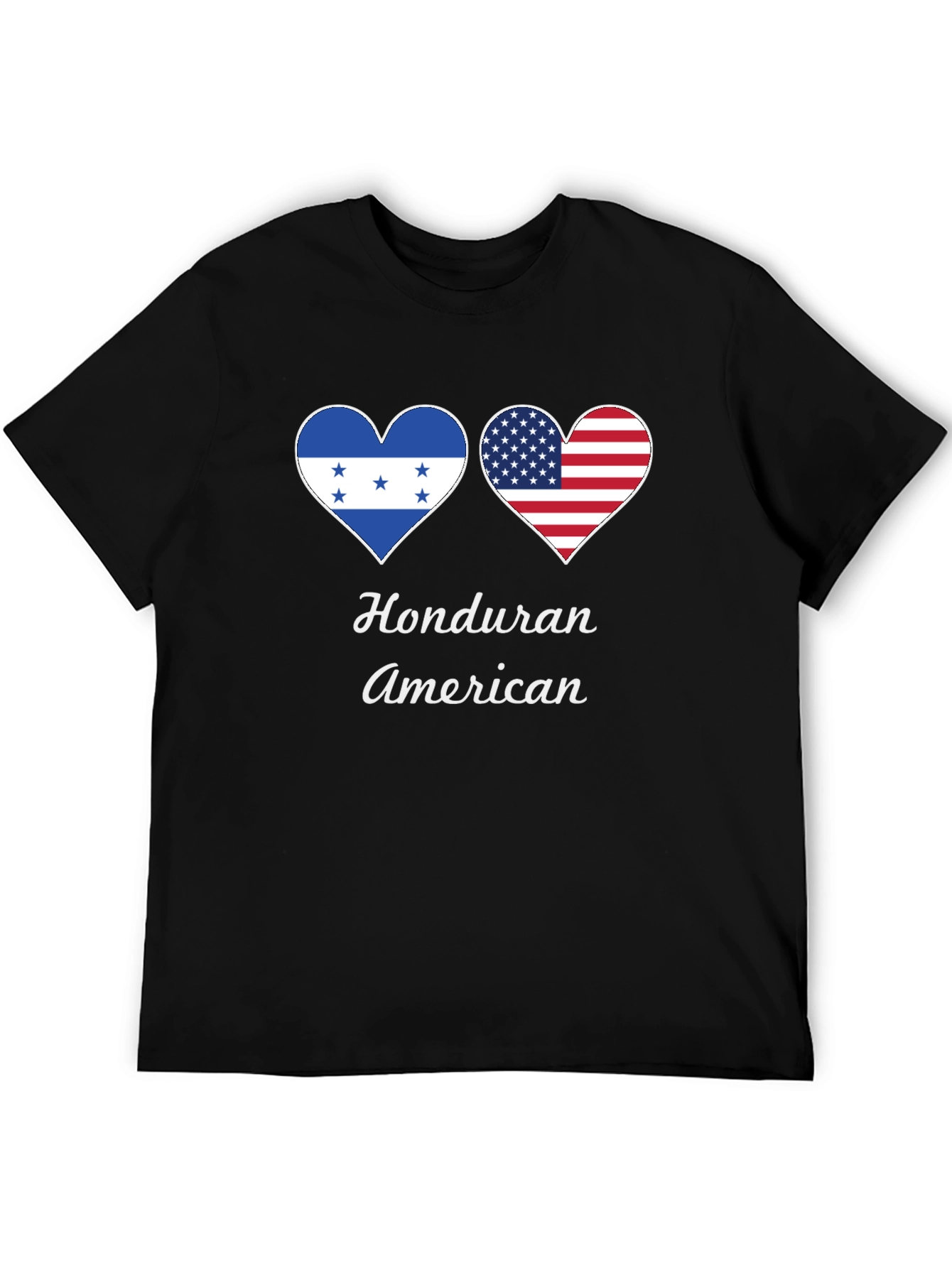 Honduran American Heart Flag T-Shirt