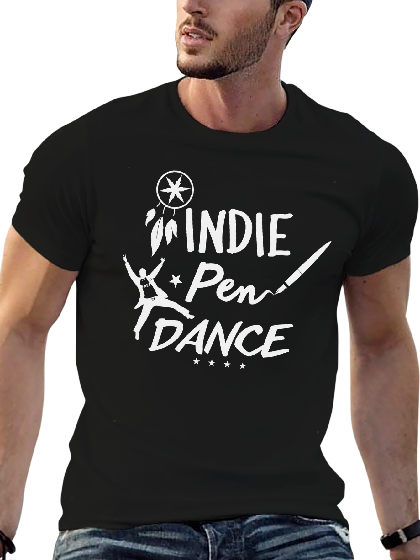 Indie Pen Dance Black Graphic Tee