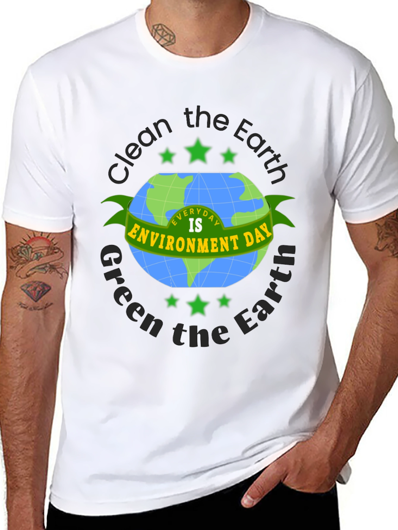 Earth Day T-Shirt: Clean & Green Environment Tee