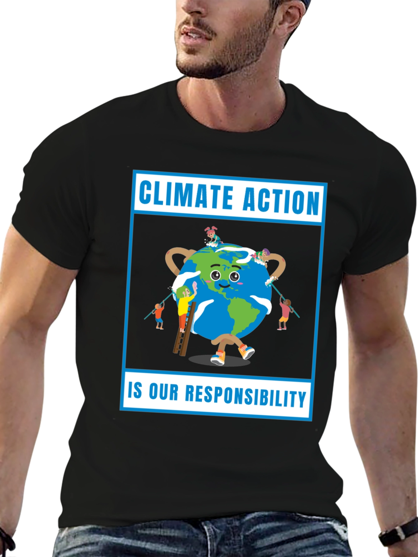 Climate Action T-Shirt - Earth Responsibility Tee