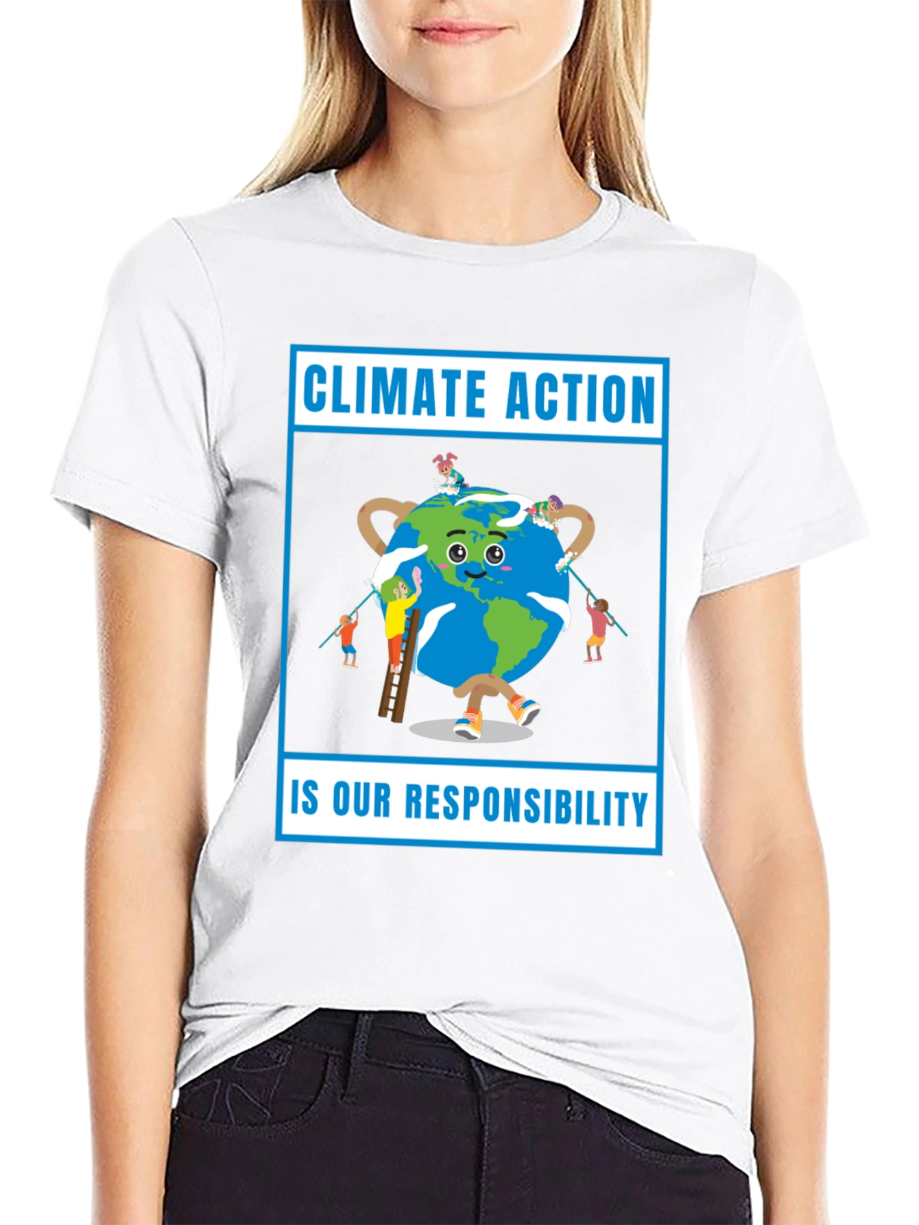 Climate Action T-Shirt - Earth Responsibility Tee