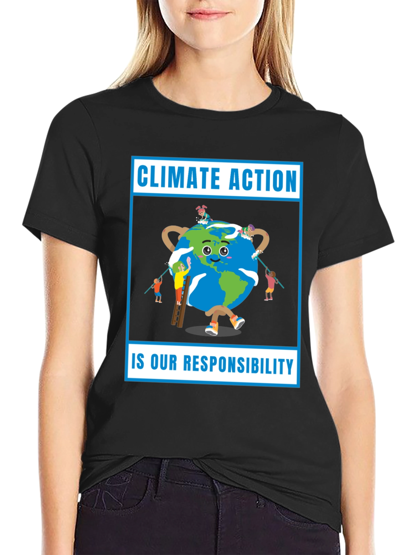Climate Action T-Shirt - Earth Responsibility Tee