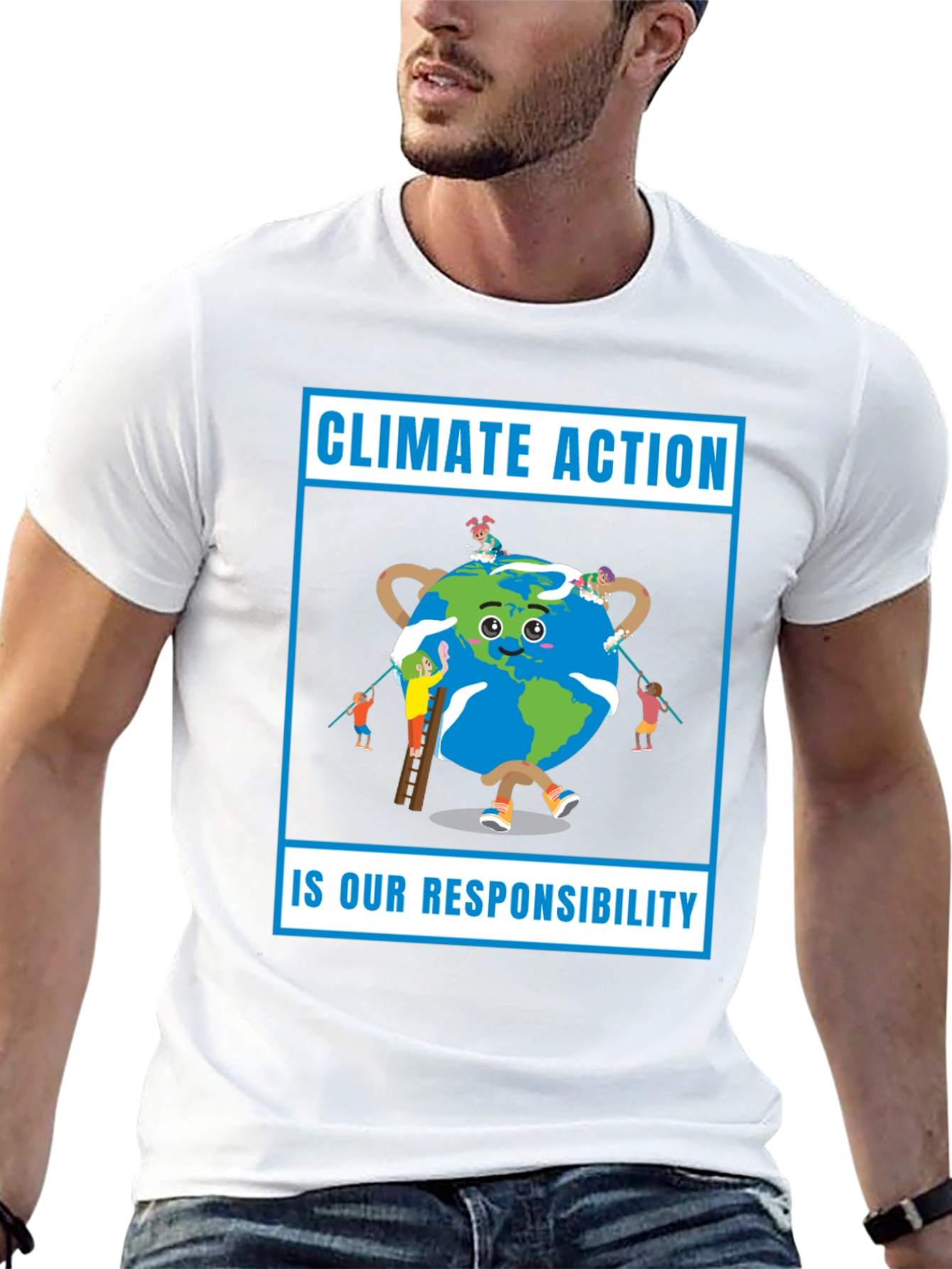 Climate Action T-Shirt - Earth Responsibility Tee