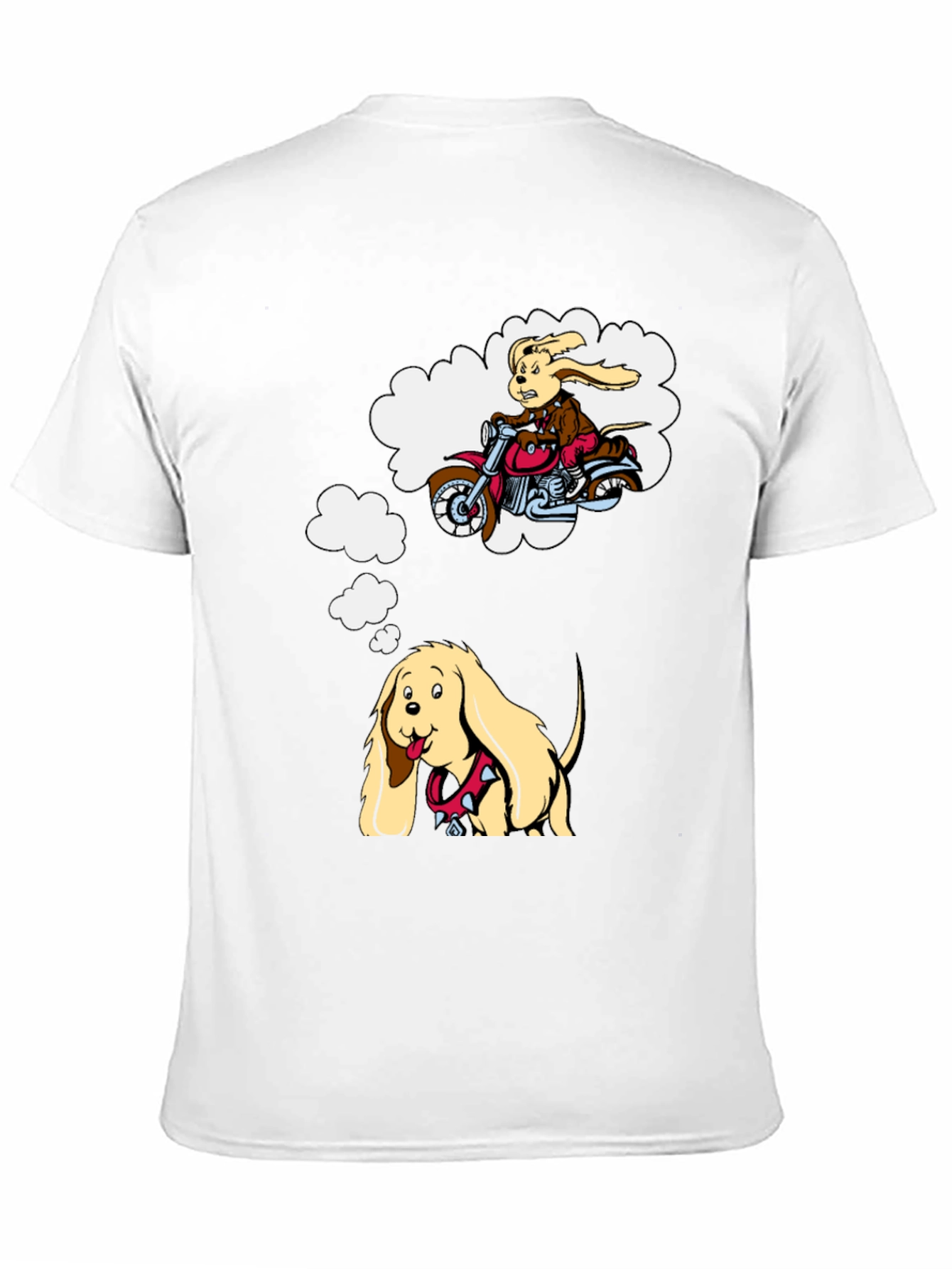 Dreaming Dog Graphic Tee - Black Cotton T-Shirt