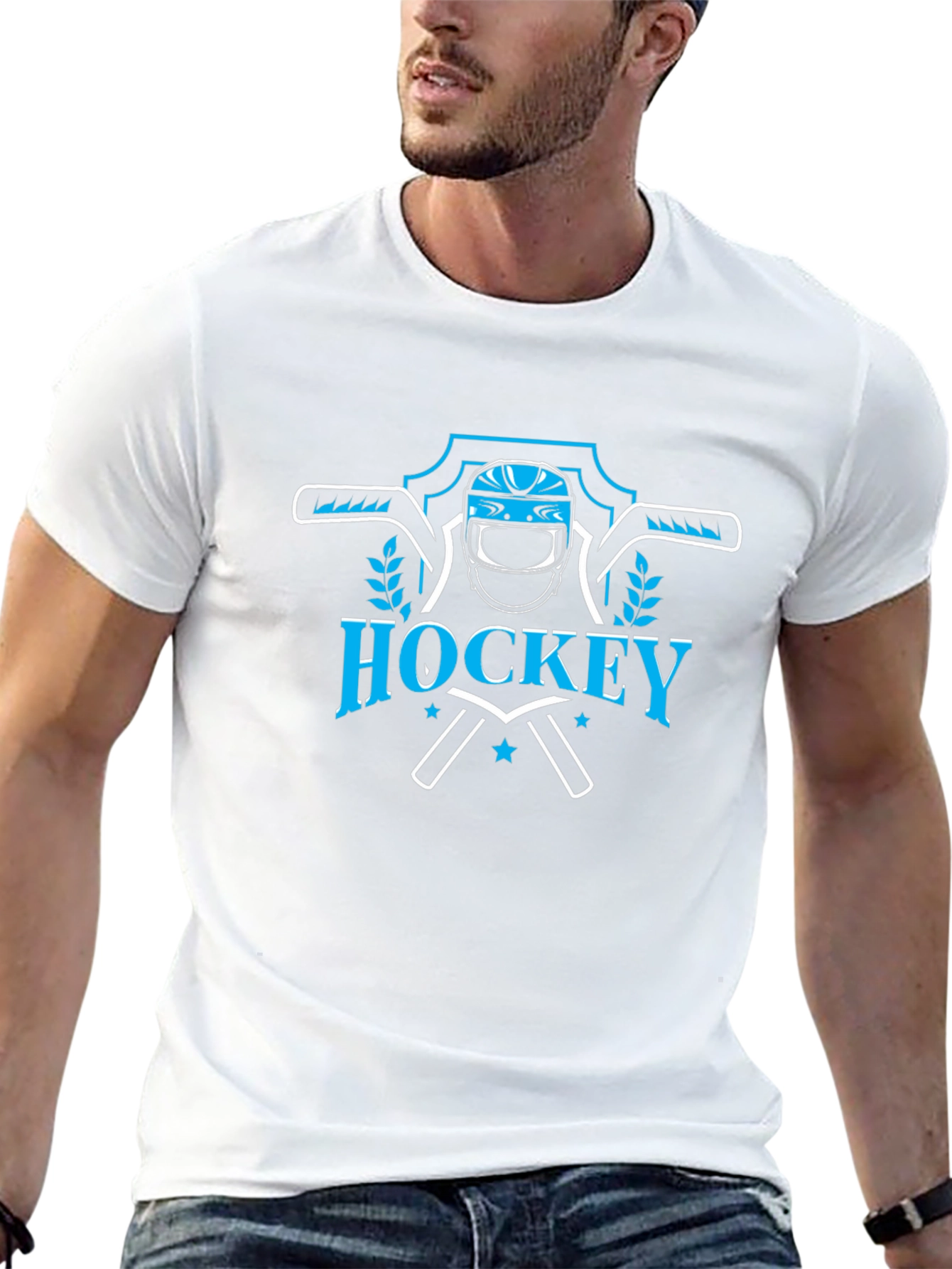 Hockey Graphic T-Shirt - Black