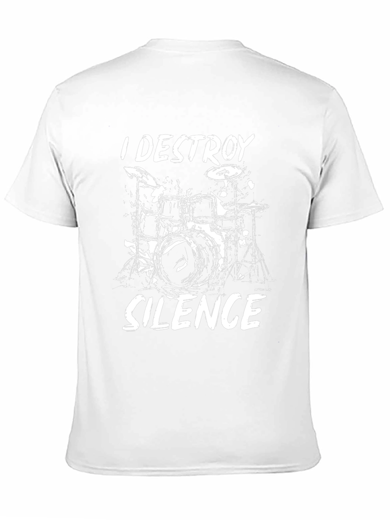 I Destroy Silence Drummer T-Shirt - Black