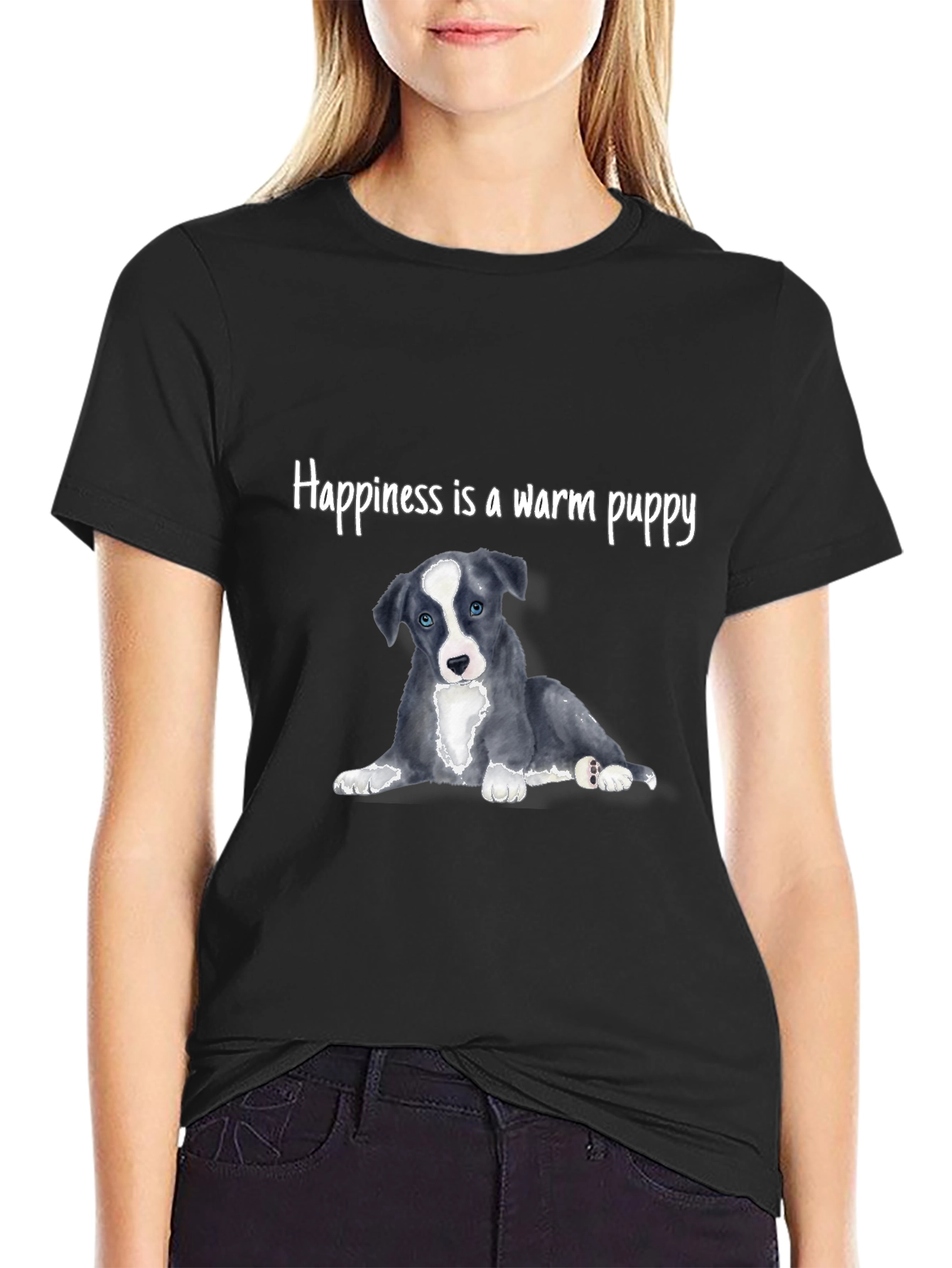 Warm Puppy Graphic T-Shirt - Unisex Casual Tee