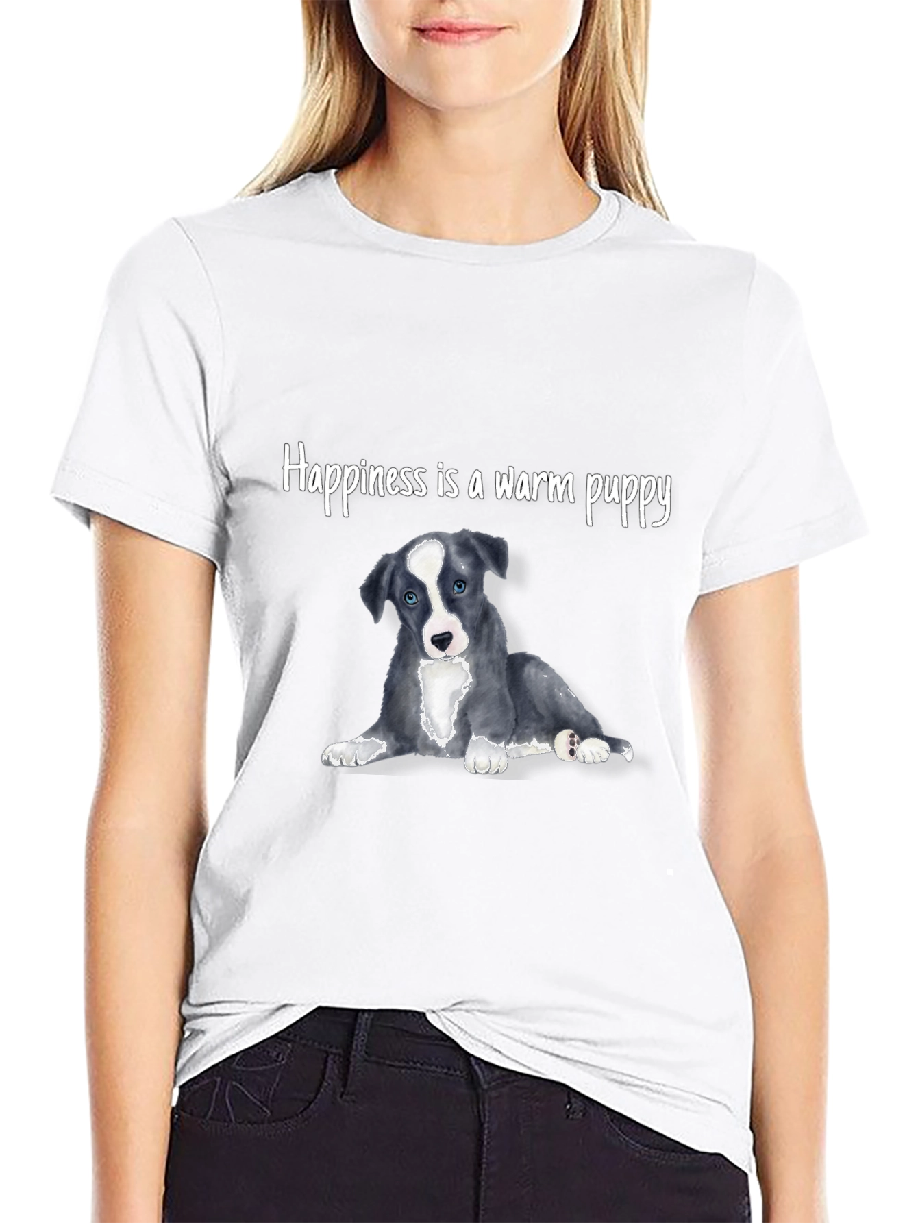Warm Puppy Graphic T-Shirt - Unisex Casual Tee