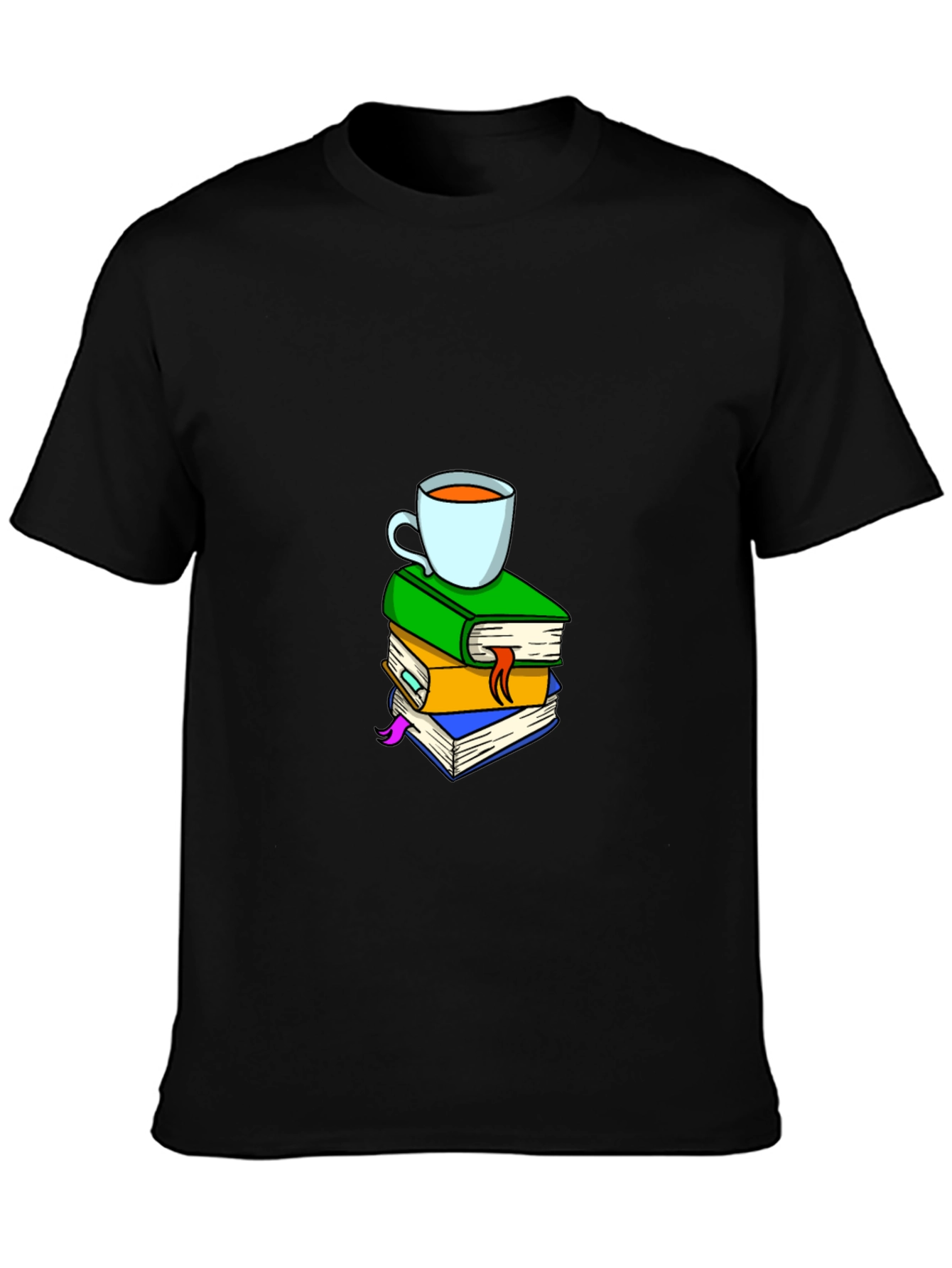 Book Stack & Coffee T-Shirt