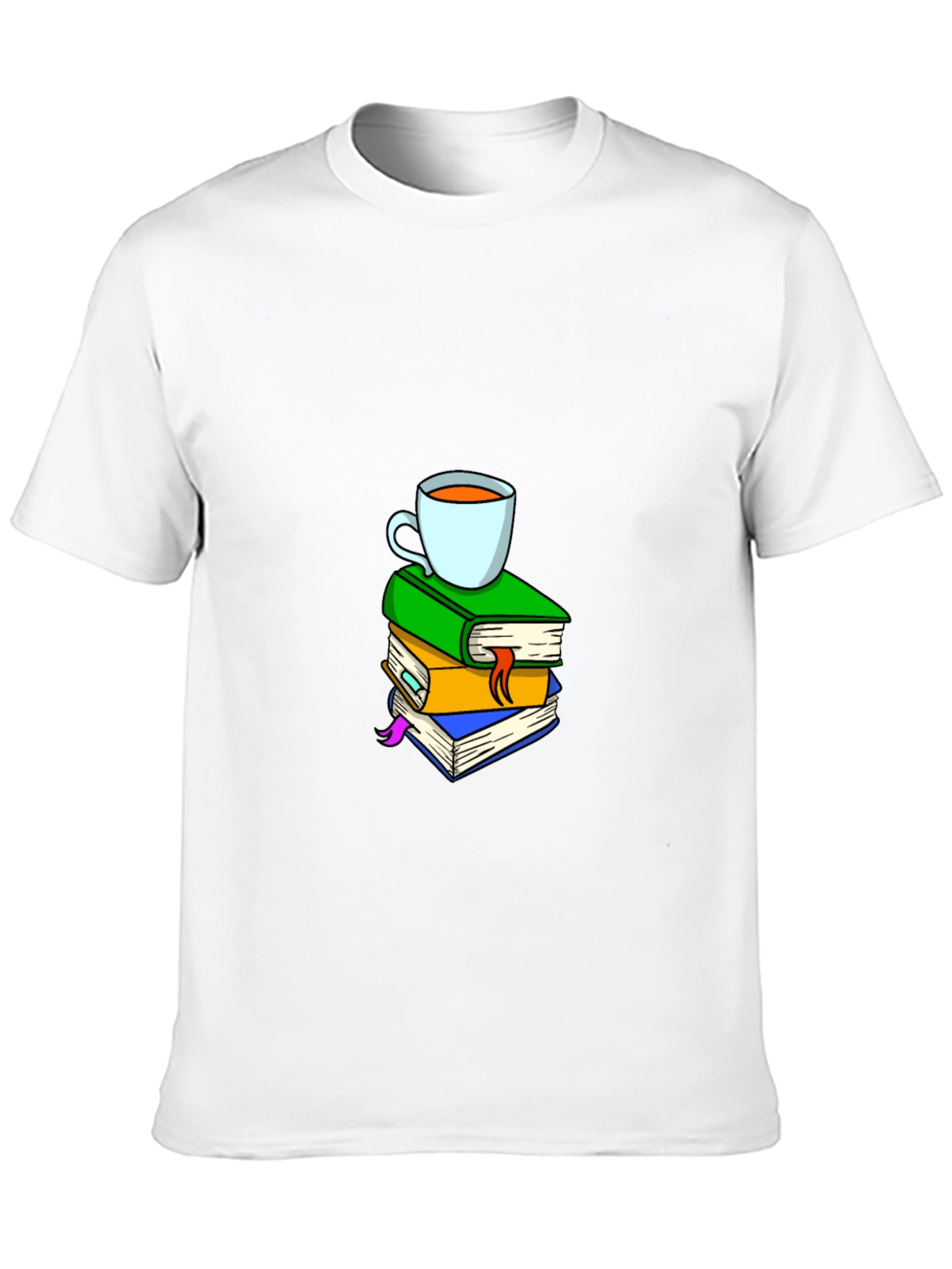 Book Stack & Coffee T-Shirt