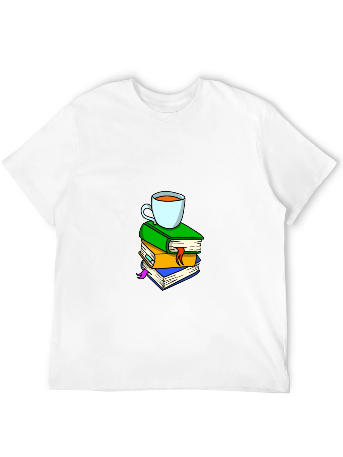 Book Stack & Coffee T-Shirt