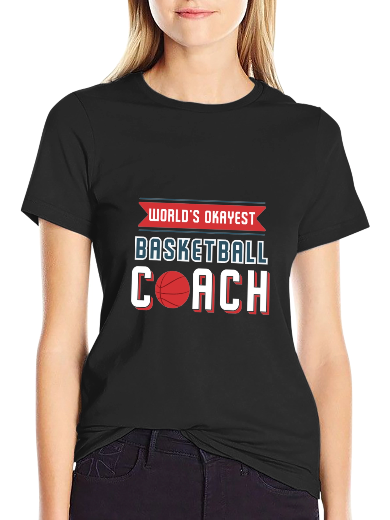Worlds Okayest Basketball Coach T-Shirt