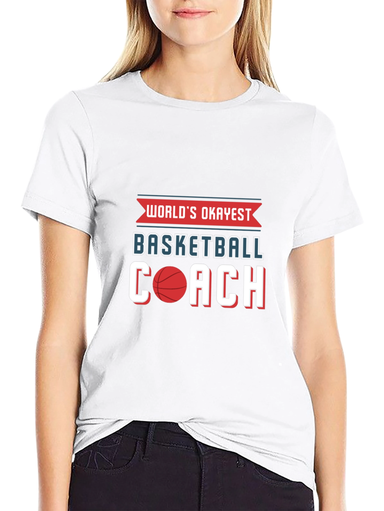 Worlds Okayest Basketball Coach T-Shirt