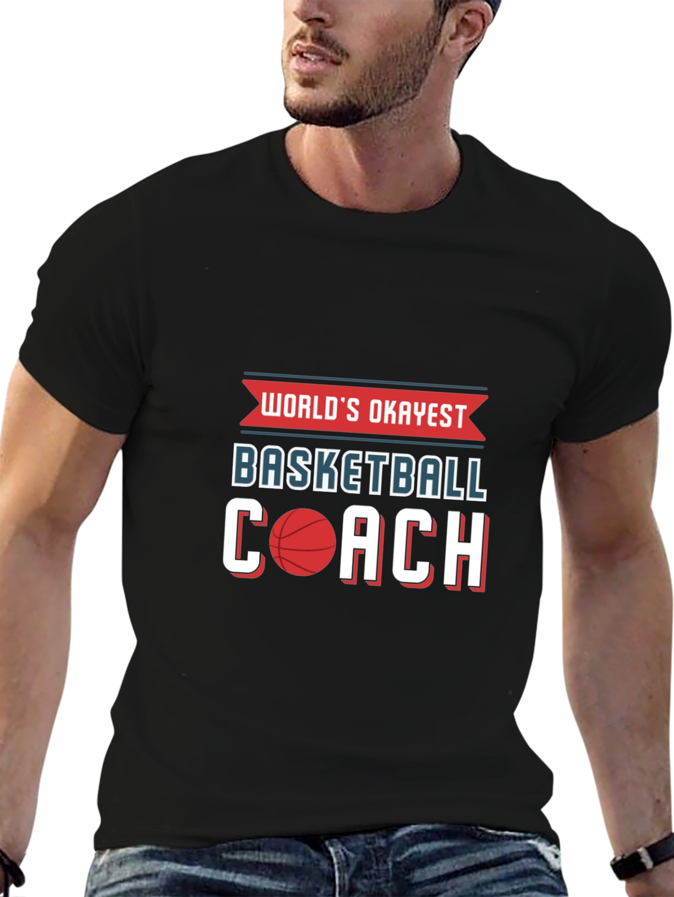Worlds Okayest Basketball Coach T-Shirt