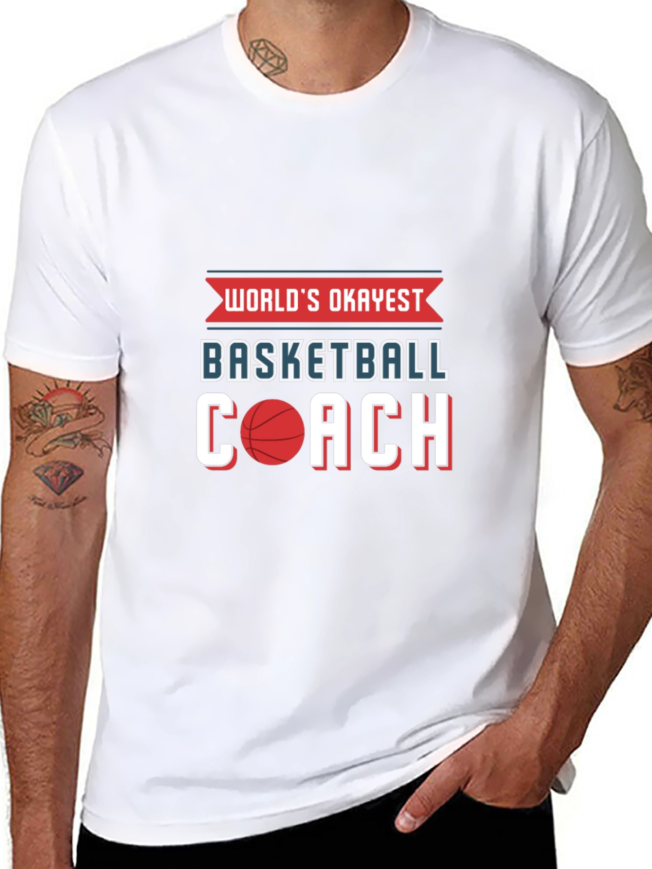 Worlds Okayest Basketball Coach T-Shirt