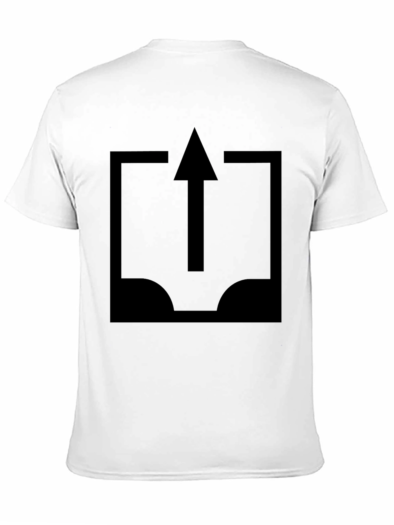 Arrow Upload Graphic Tee - Stylish Black T-Shirt