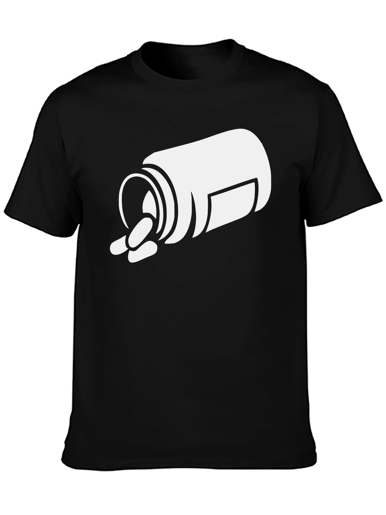 Pills Graphic T-Shirt - Black Cotton Tee