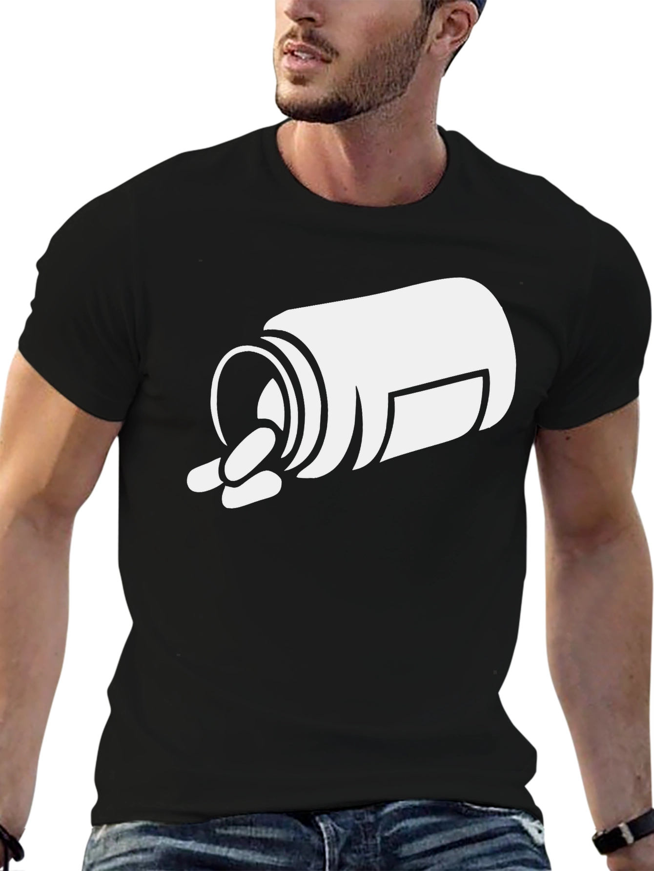 Pills Graphic T-Shirt - Black Cotton Tee