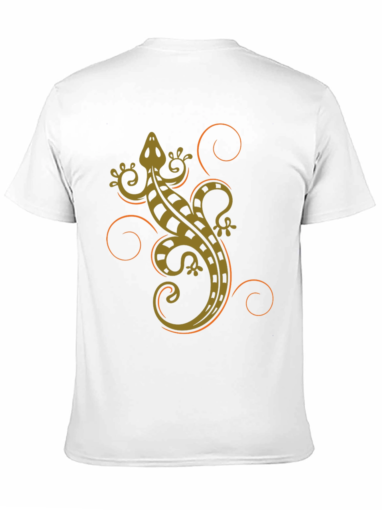 Tribal Gecko Graphic Tee - Cool Reptile Shirt