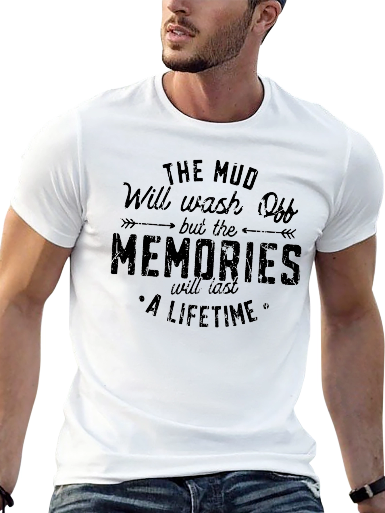 Mud Memories T-Shirt - A Lifetime of Adventure