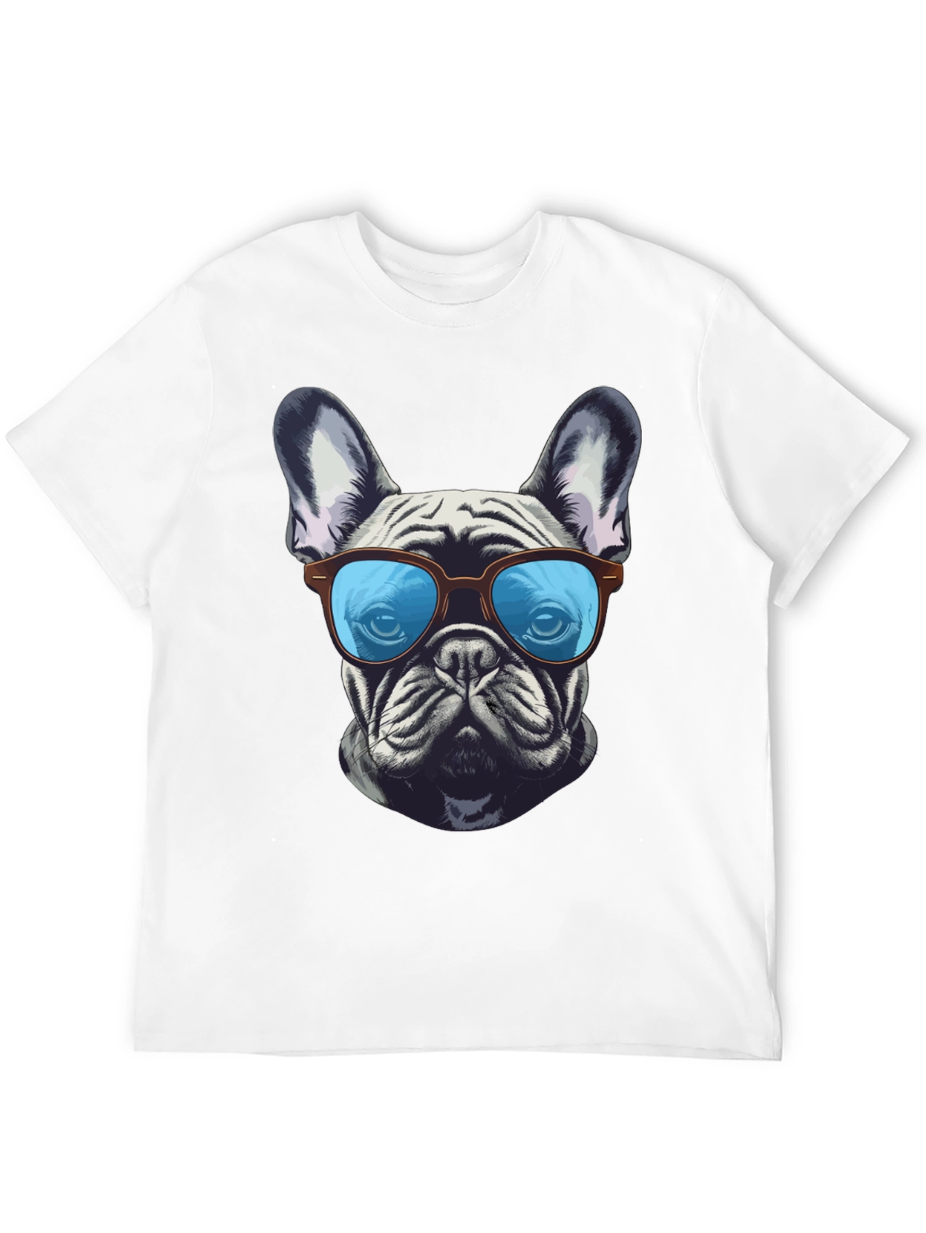 Cool Bulldog Graphic Tee - Unisex Black T-Shirt