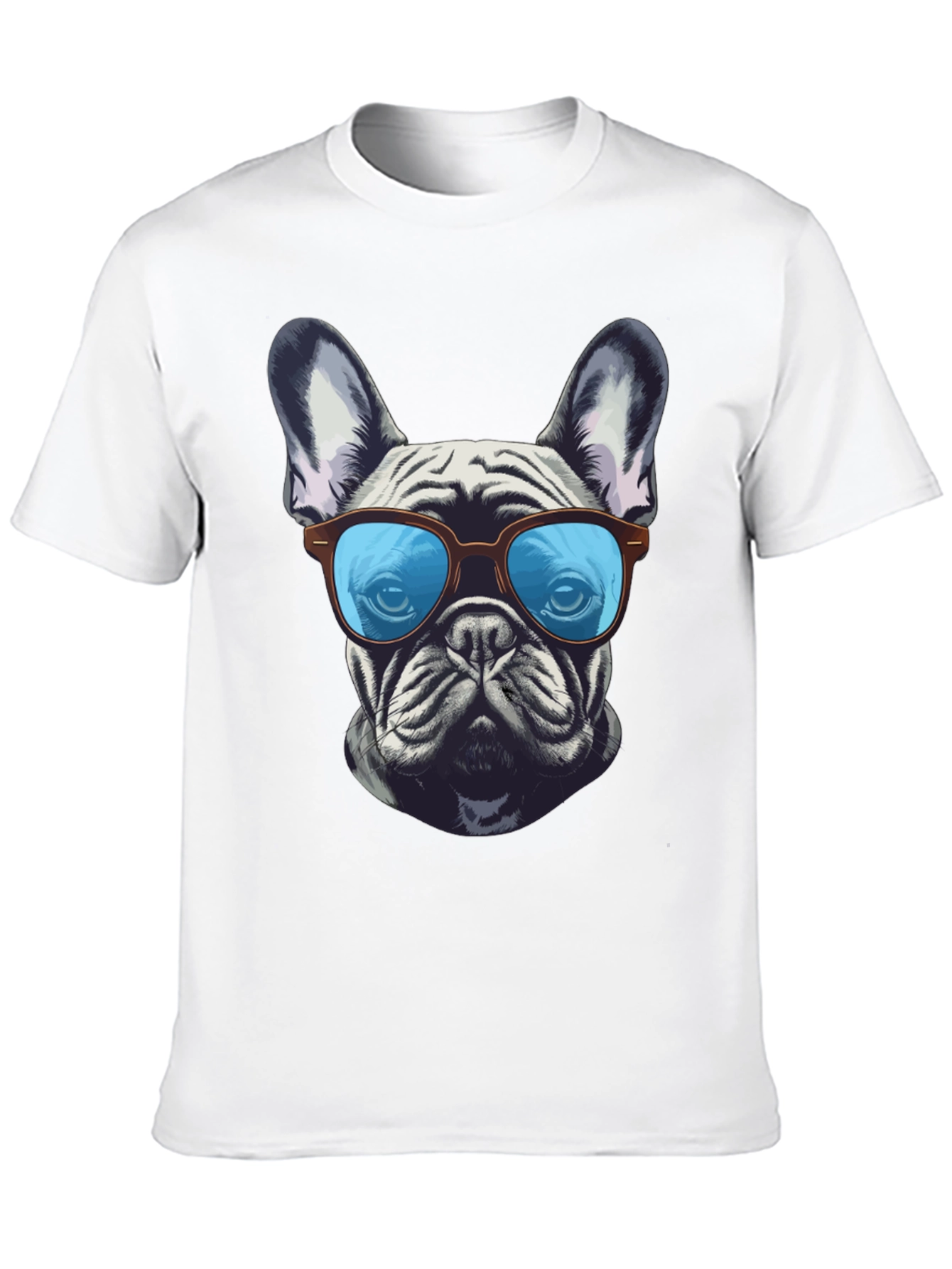 Cool Bulldog Graphic Tee - Unisex Black T-Shirt