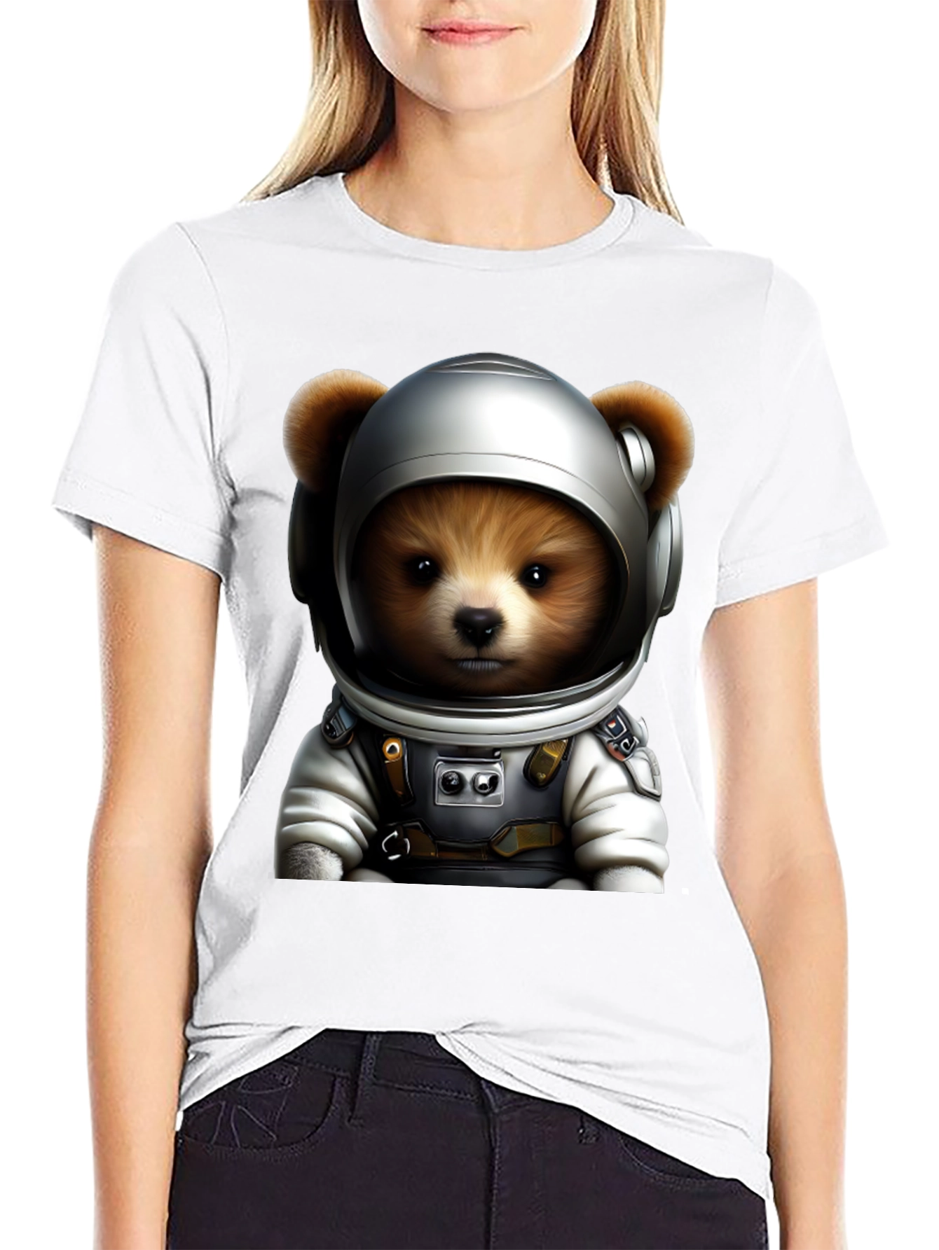 Bear Astronaut Graphic T-Shirt - Space Teddy Tee