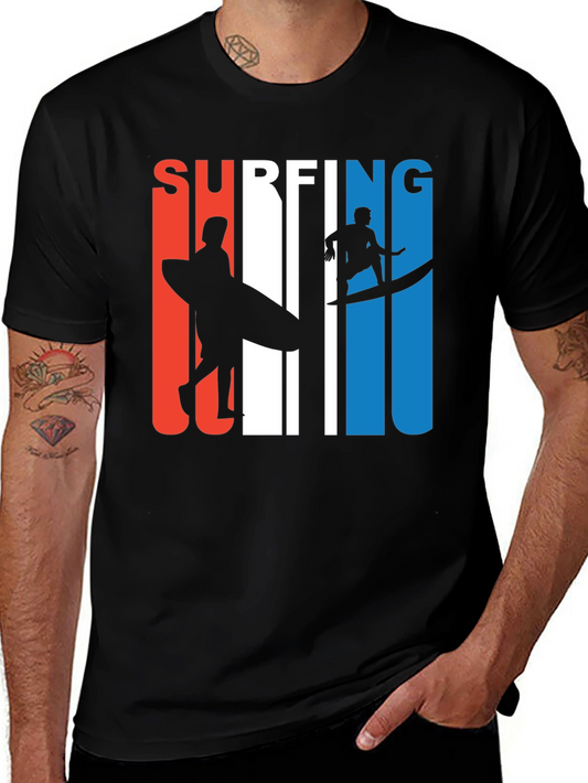 Surfing Graphic Tee - Stylish Cotton T-Shirt