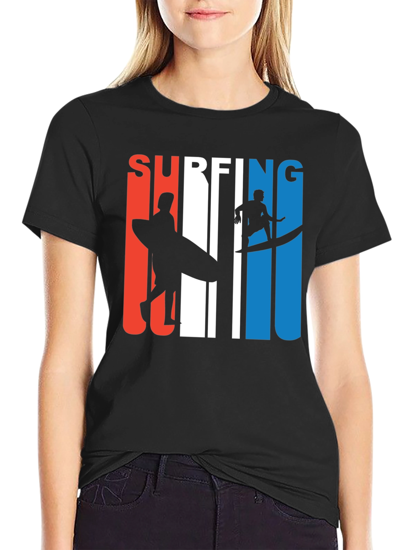 Surfing Graphic Tee - Stylish Cotton T-Shirt