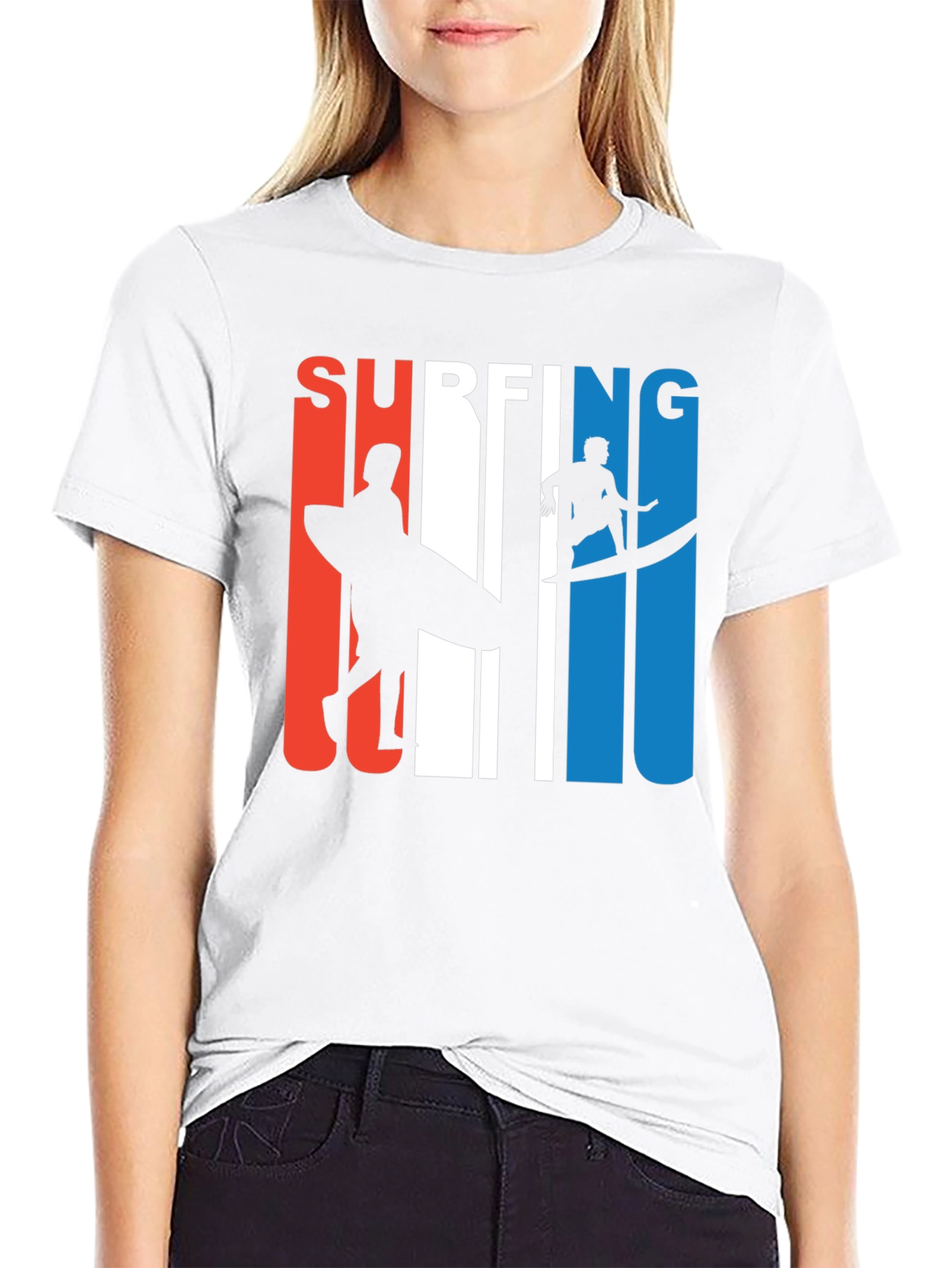 Surfing Graphic Tee - Stylish Cotton T-Shirt