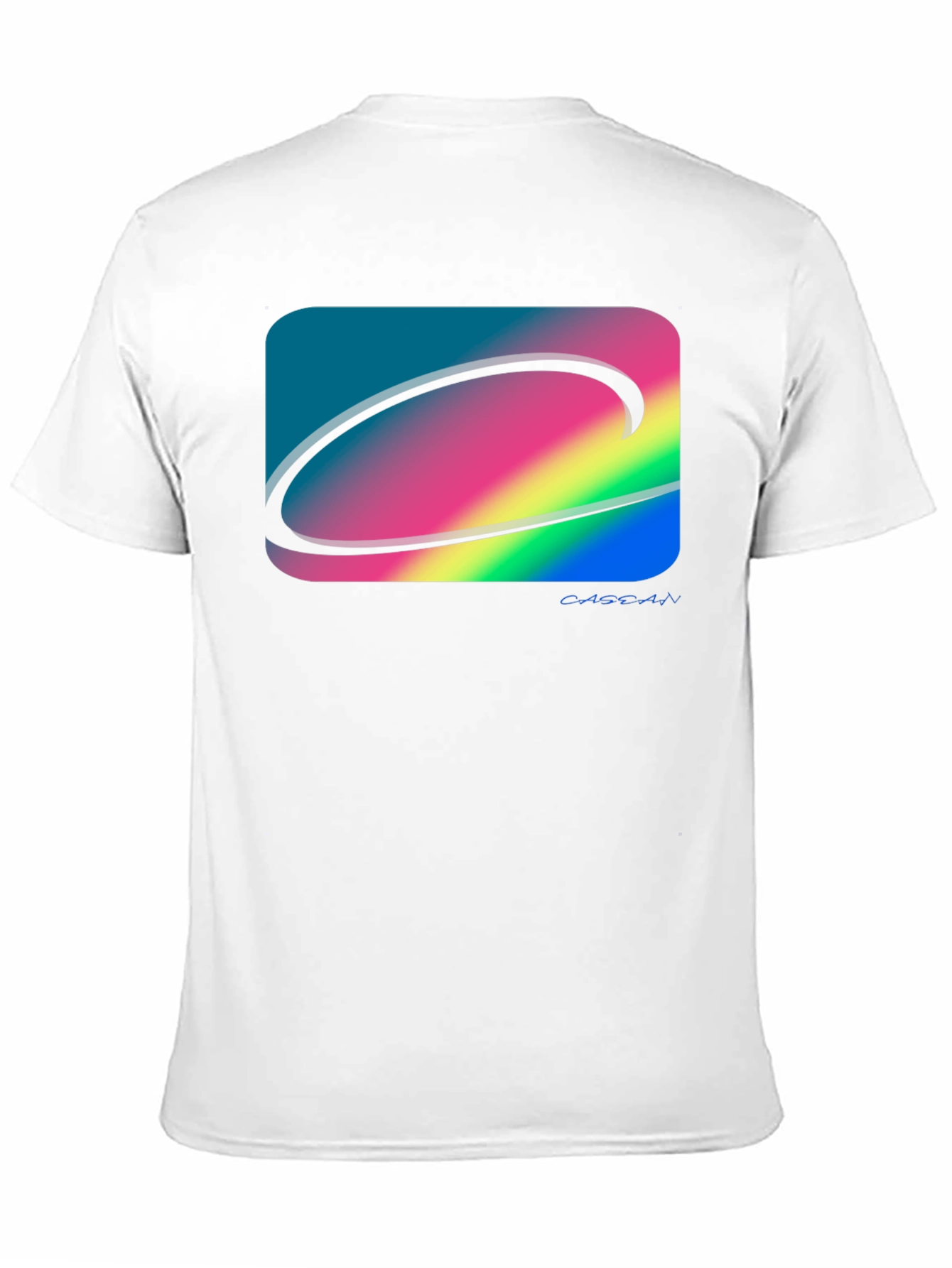 Abstract Graphic Print Black Cotton T-Shirt