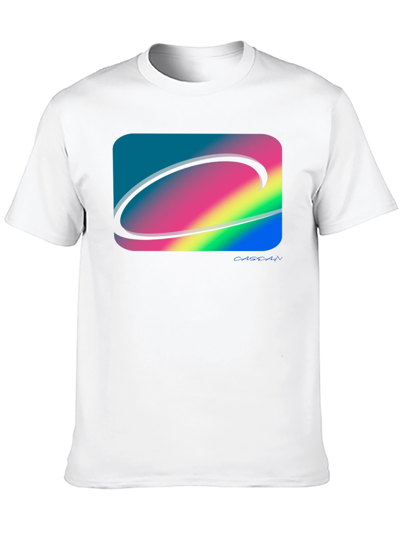 Abstract Graphic Print Black Cotton T-Shirt