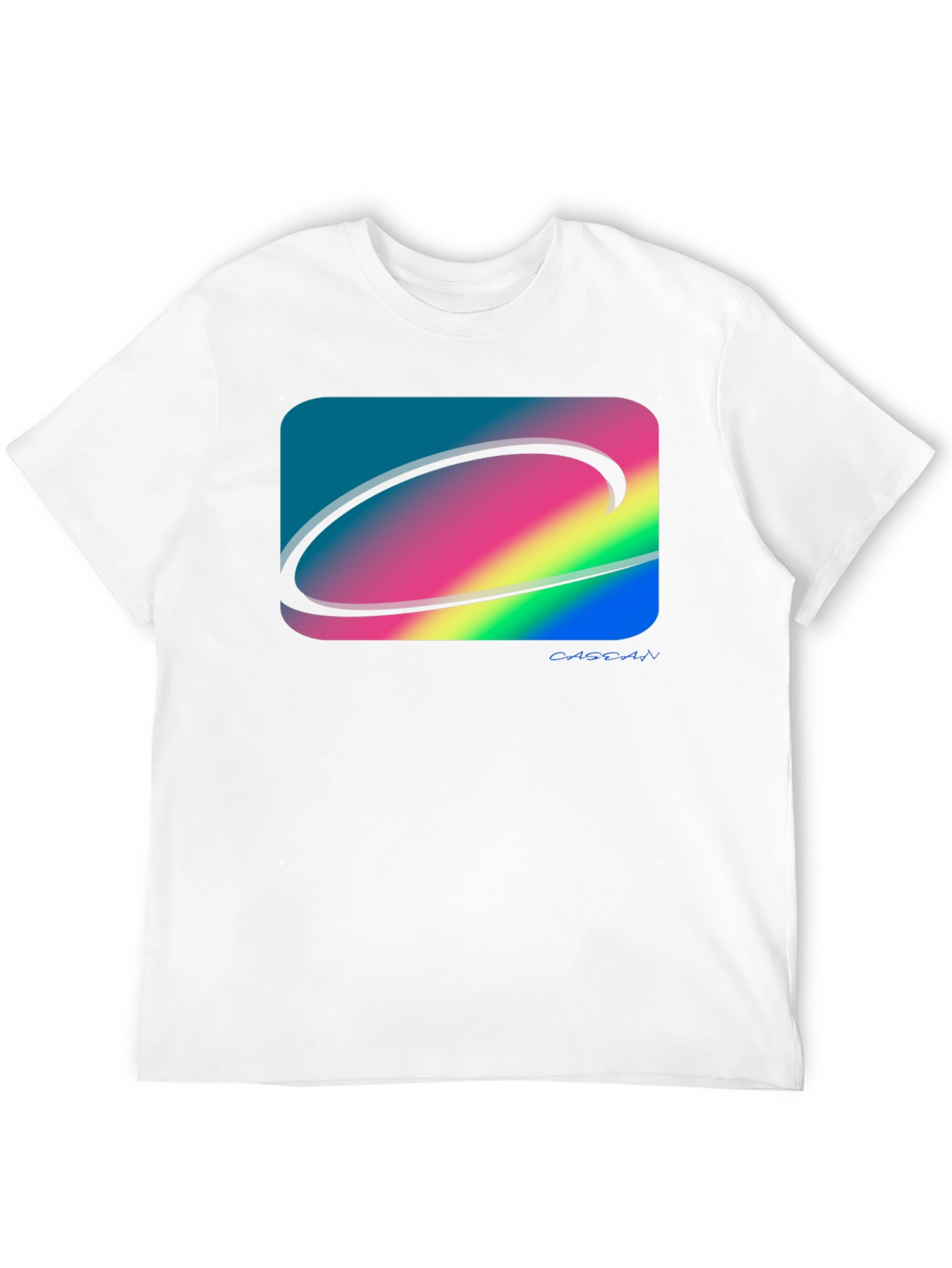 Abstract Graphic Print Black Cotton T-Shirt