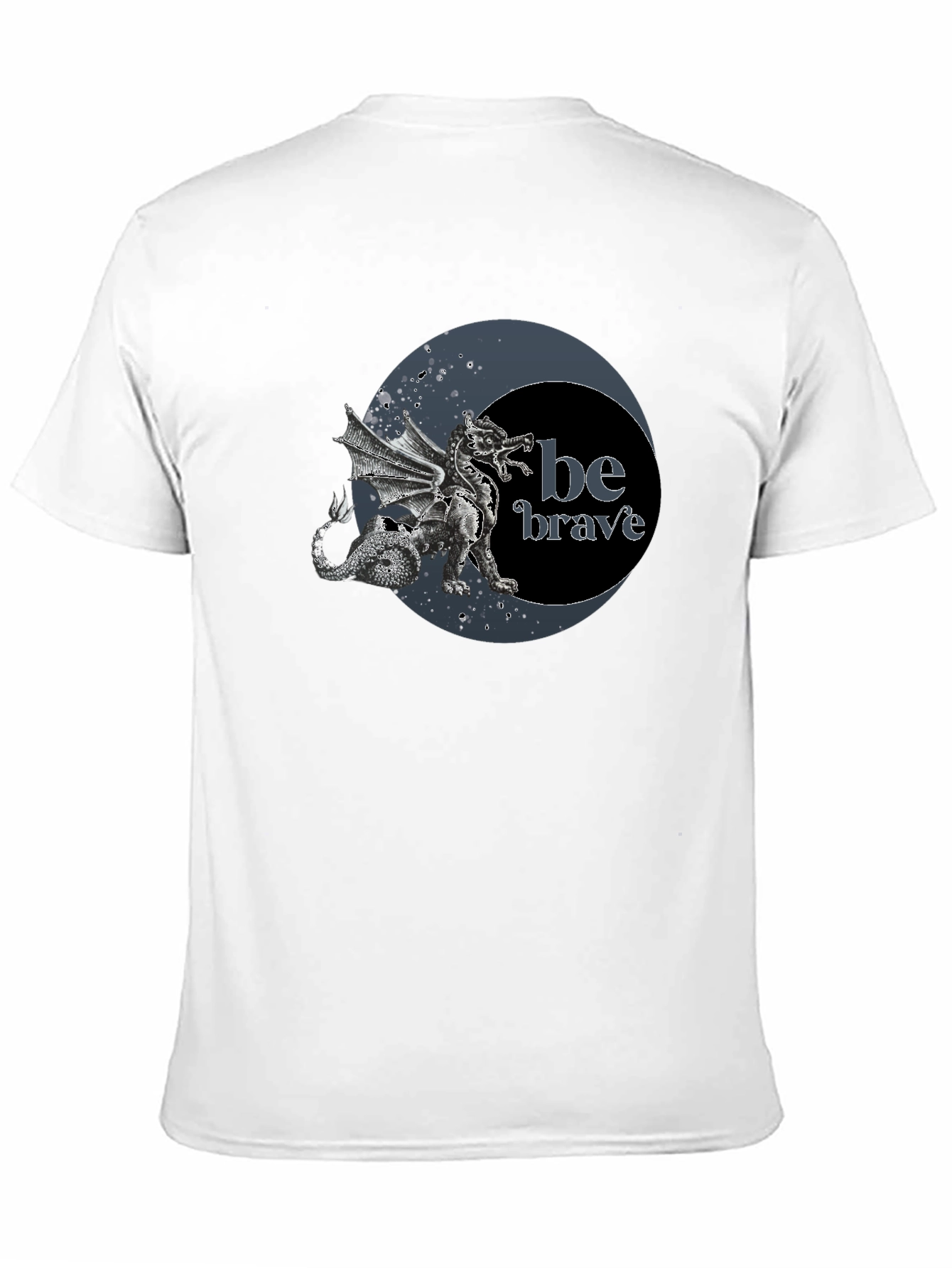 Dragon Be Brave Black Graphic Tee