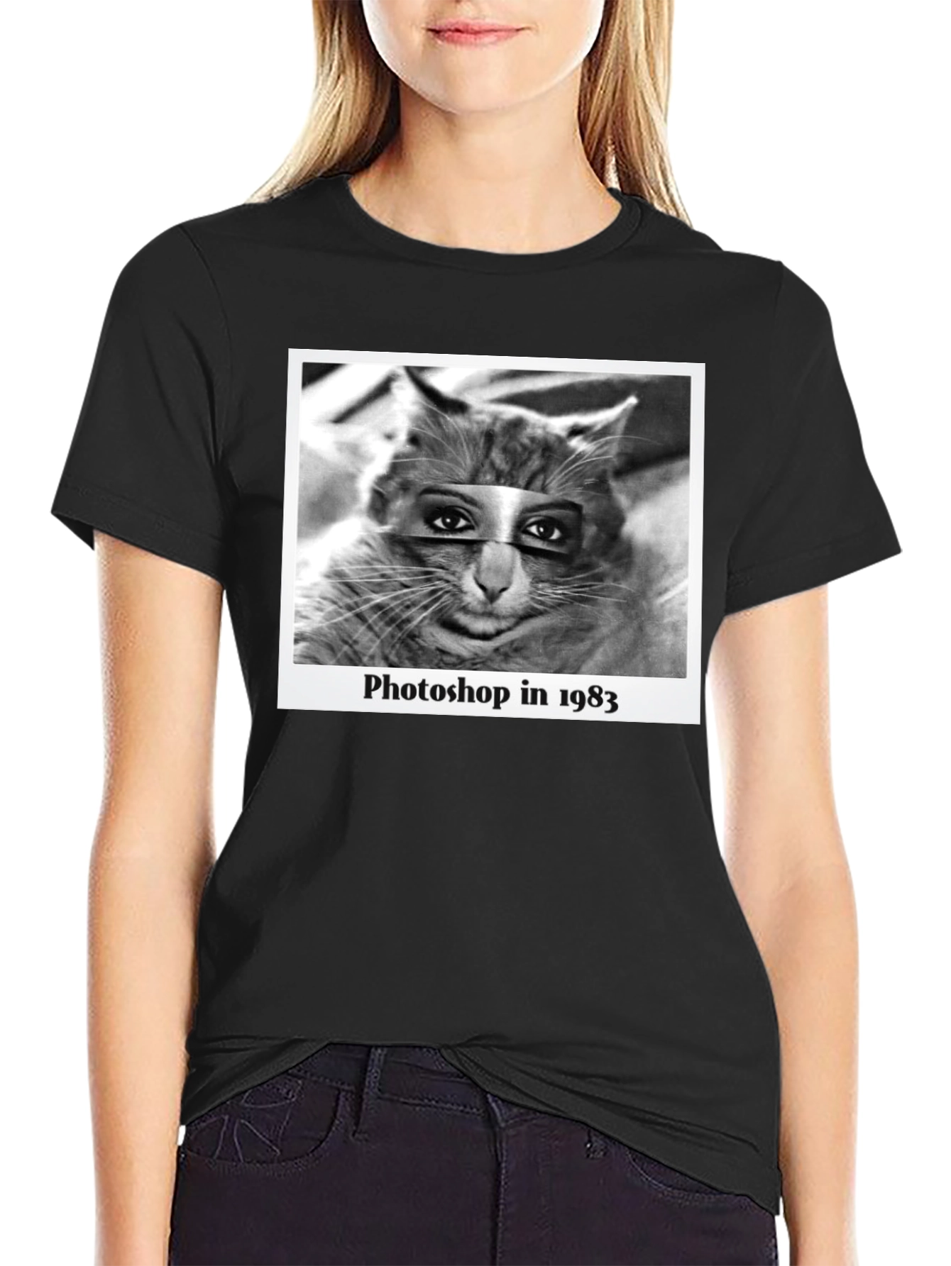Retro Cat Photoshop T-Shirt
