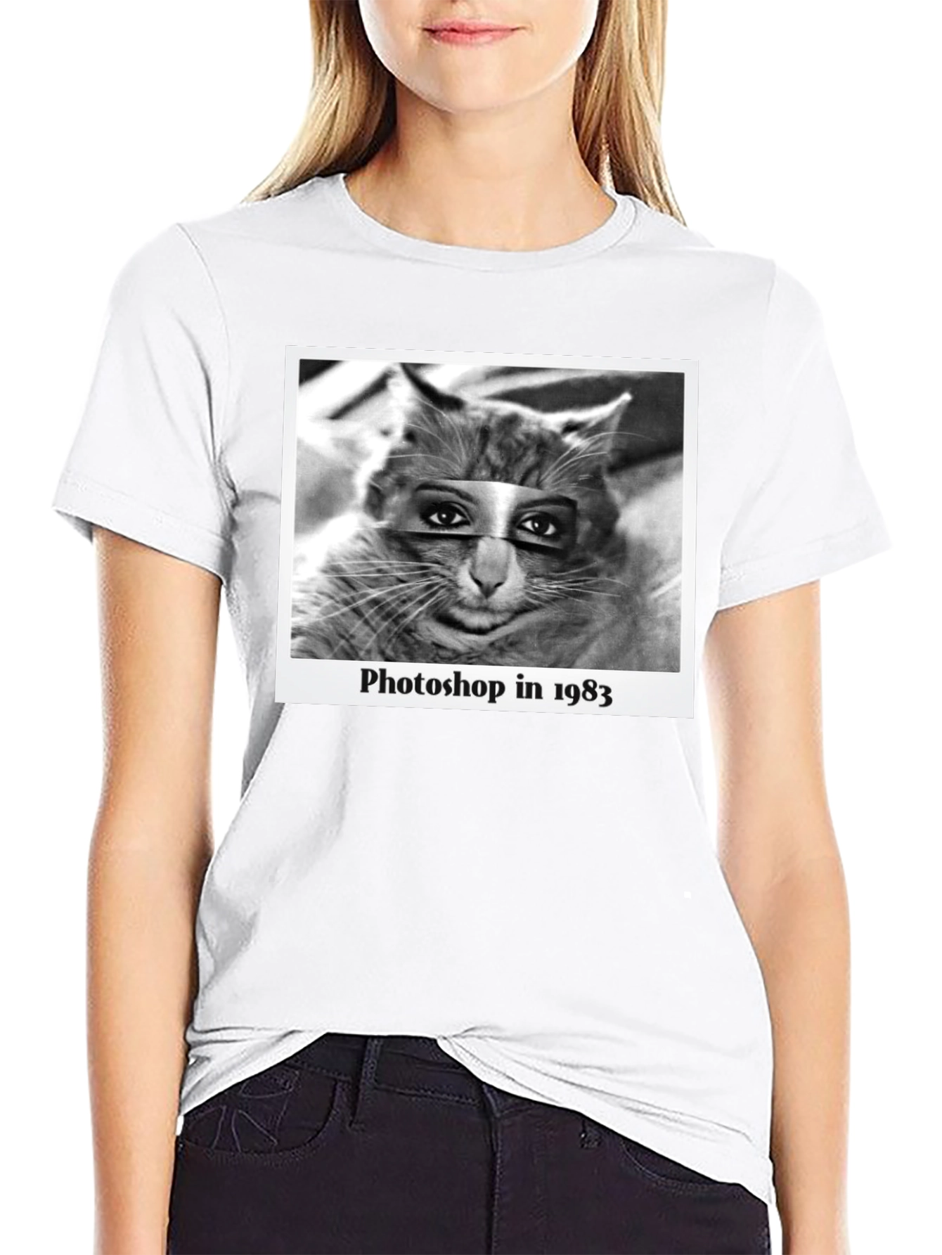 Retro Cat Photoshop T-Shirt