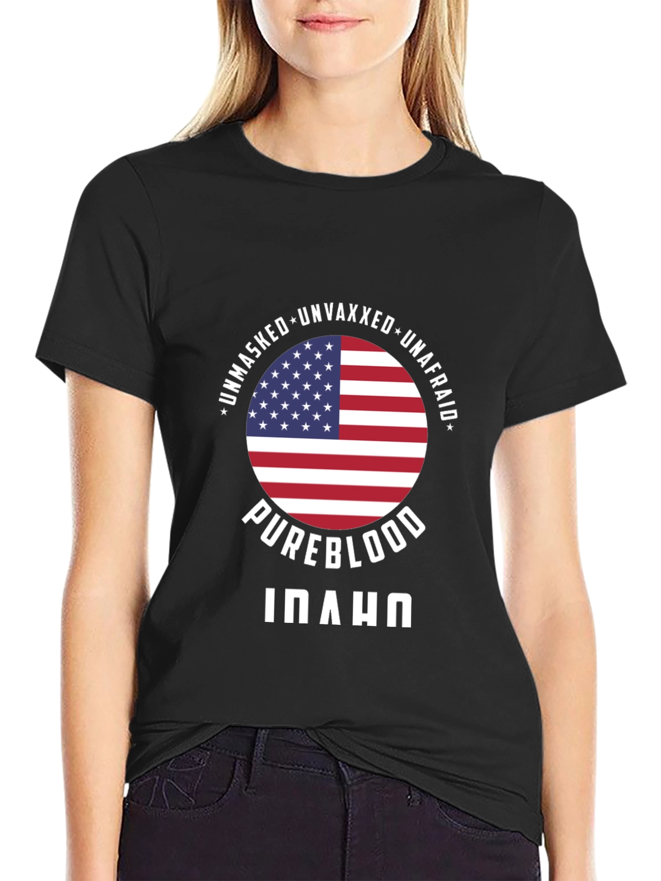 Pureblood Idaho T-Shirt: Unmasked Unvaxxed Unafraid