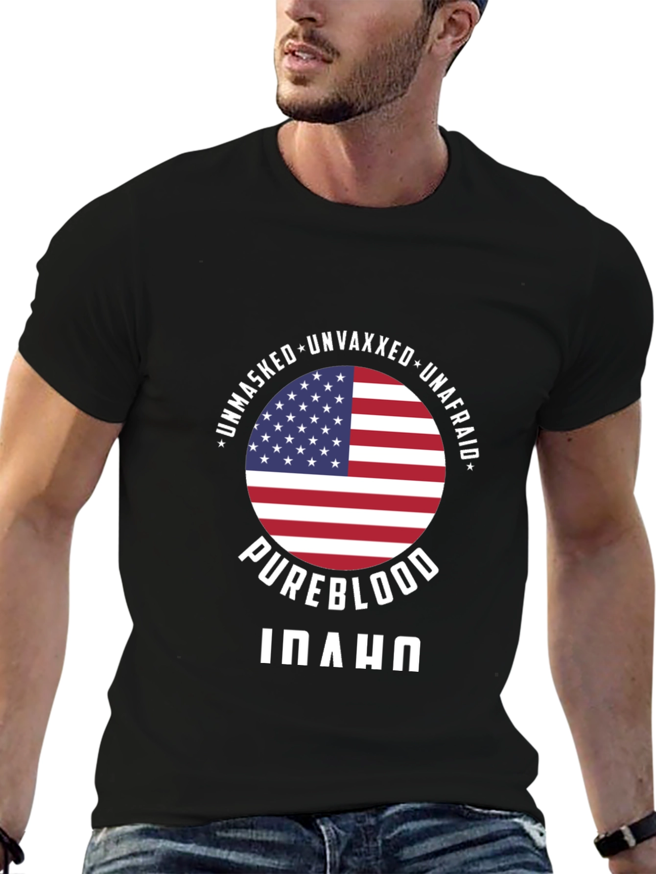 Pureblood Idaho T-Shirt: Unmasked Unvaxxed Unafraid
