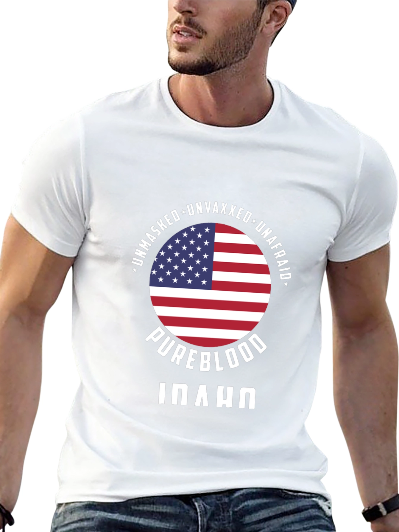 Pureblood Idaho T-Shirt: Unmasked Unvaxxed Unafraid