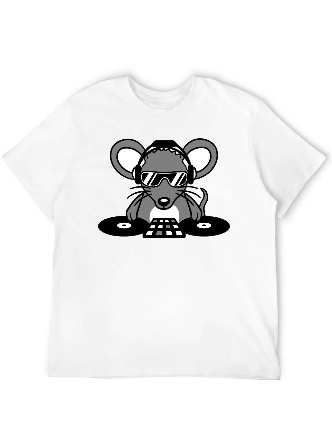 DJ Mouse Graphic Tee - Cool Party Vibes!