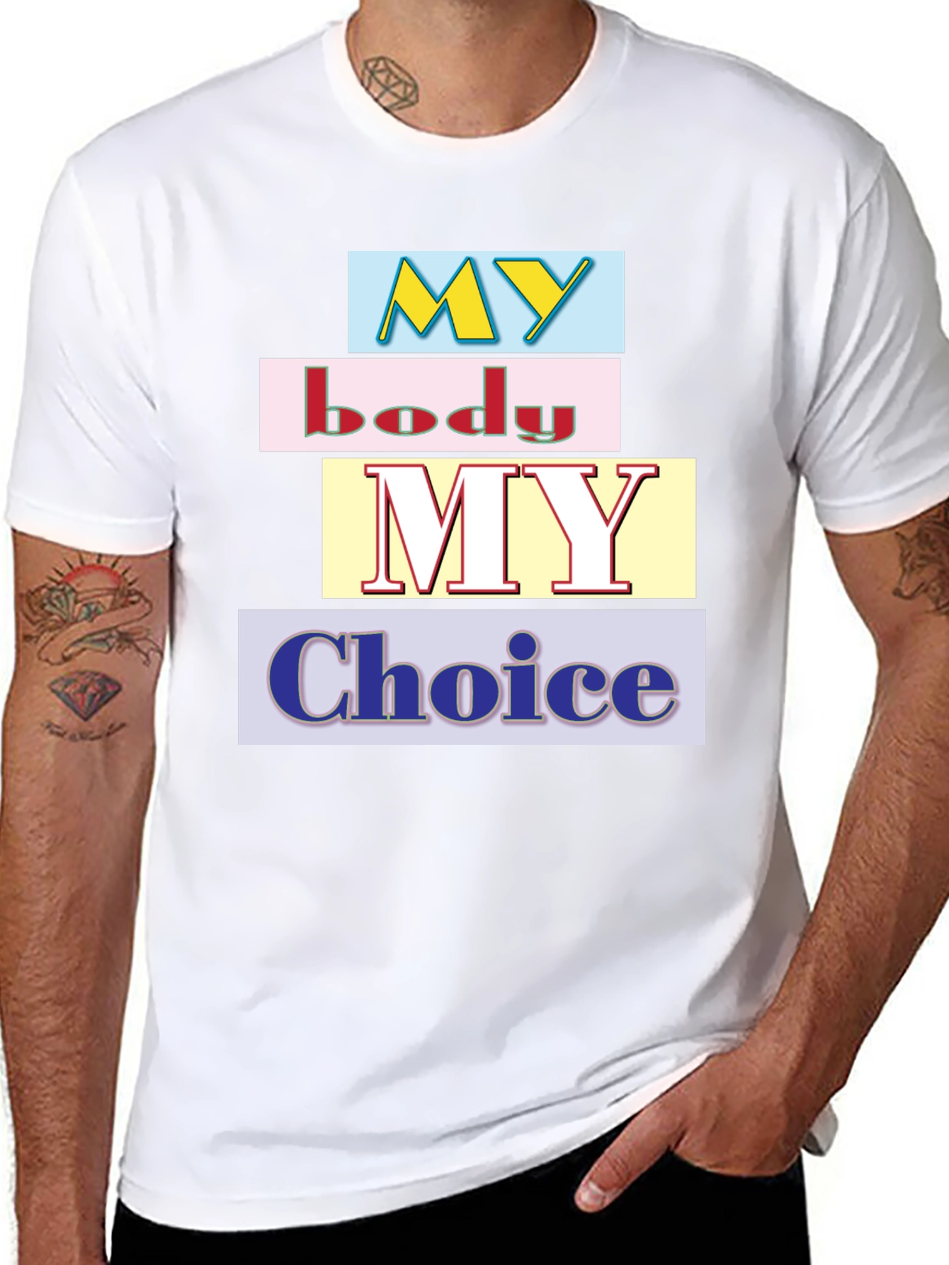 My Body My Choice Graphic T-Shirt - Black