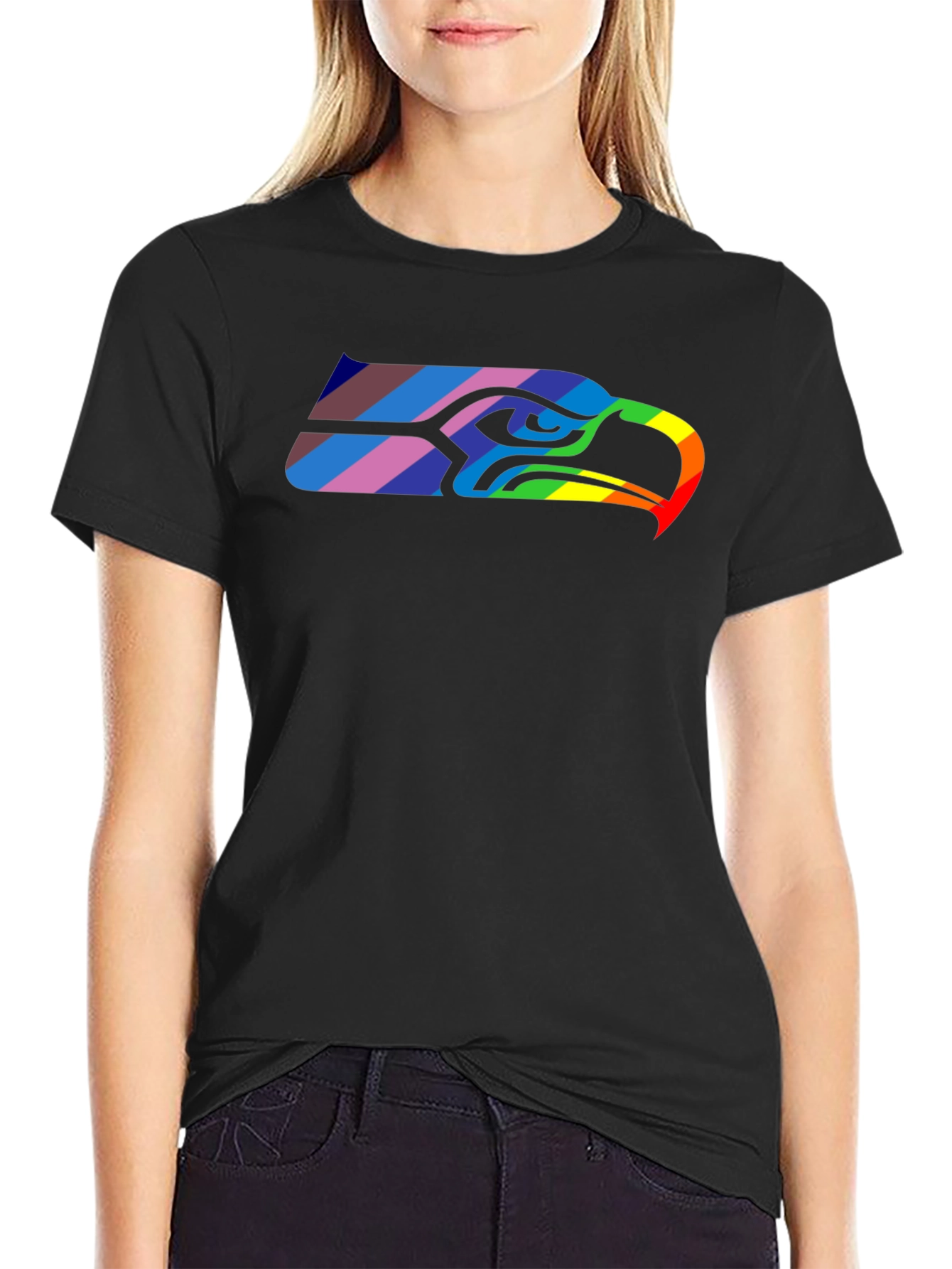 Rainbow Seahawks Pride T-Shirt