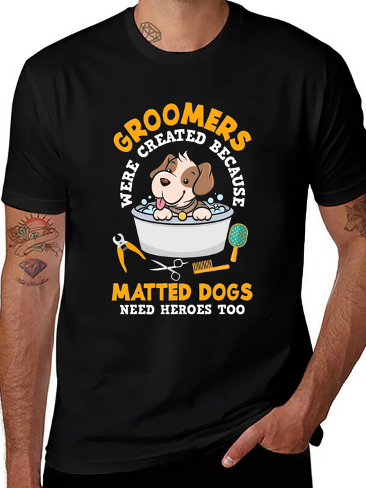 Groomers Hero Dog Graphic T-Shirt