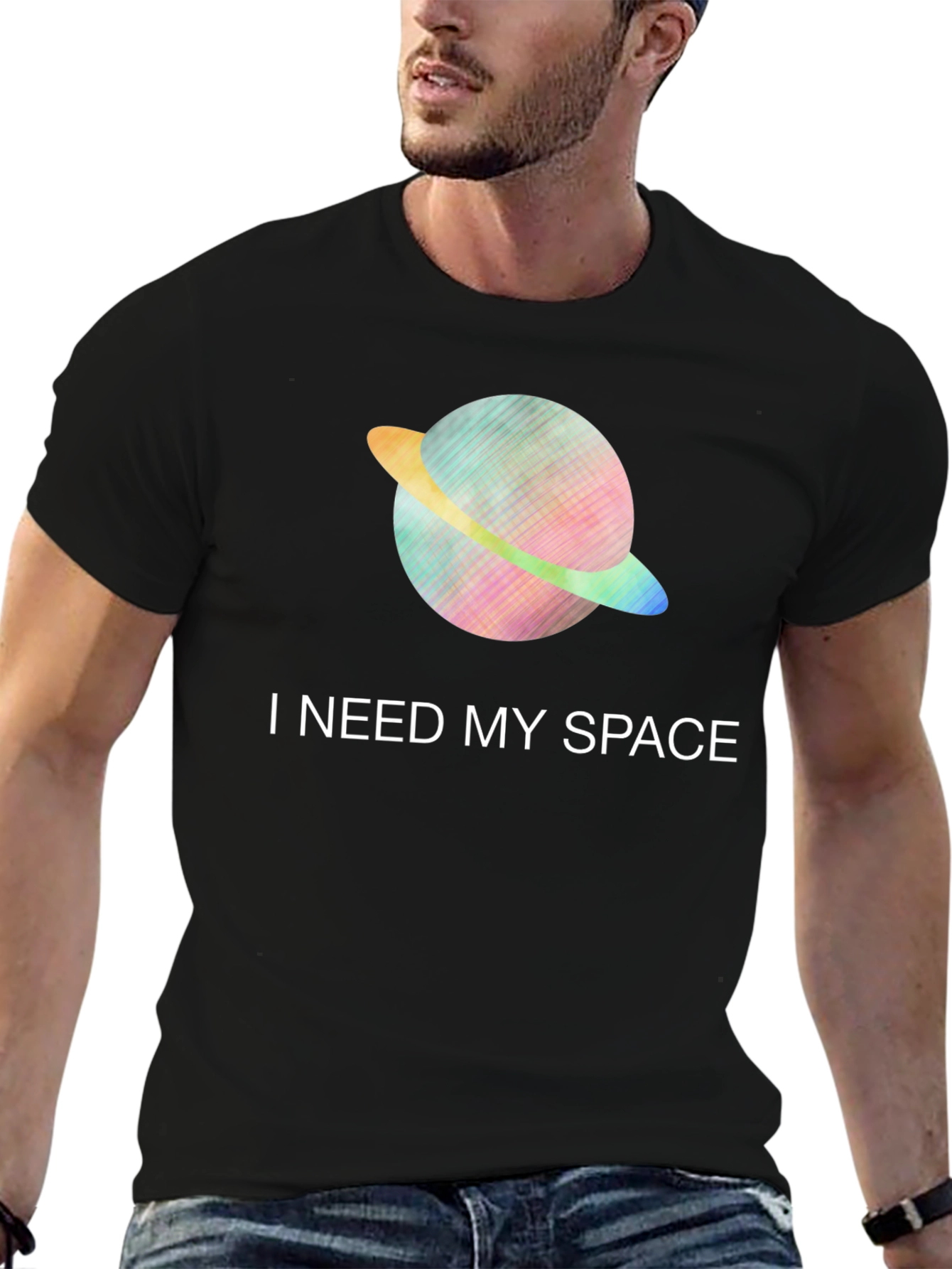 I Need My Space T-Shirt Graphic Tee Saturn